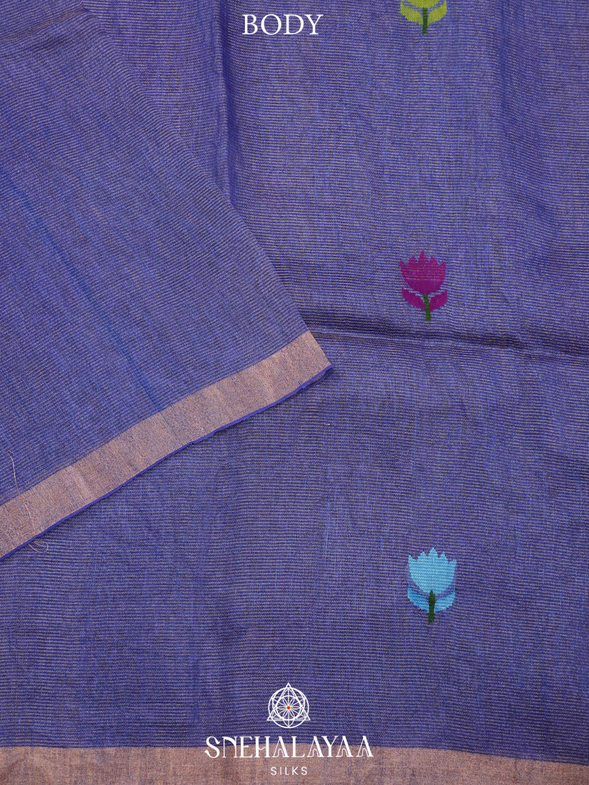 Orchid Linen Saree