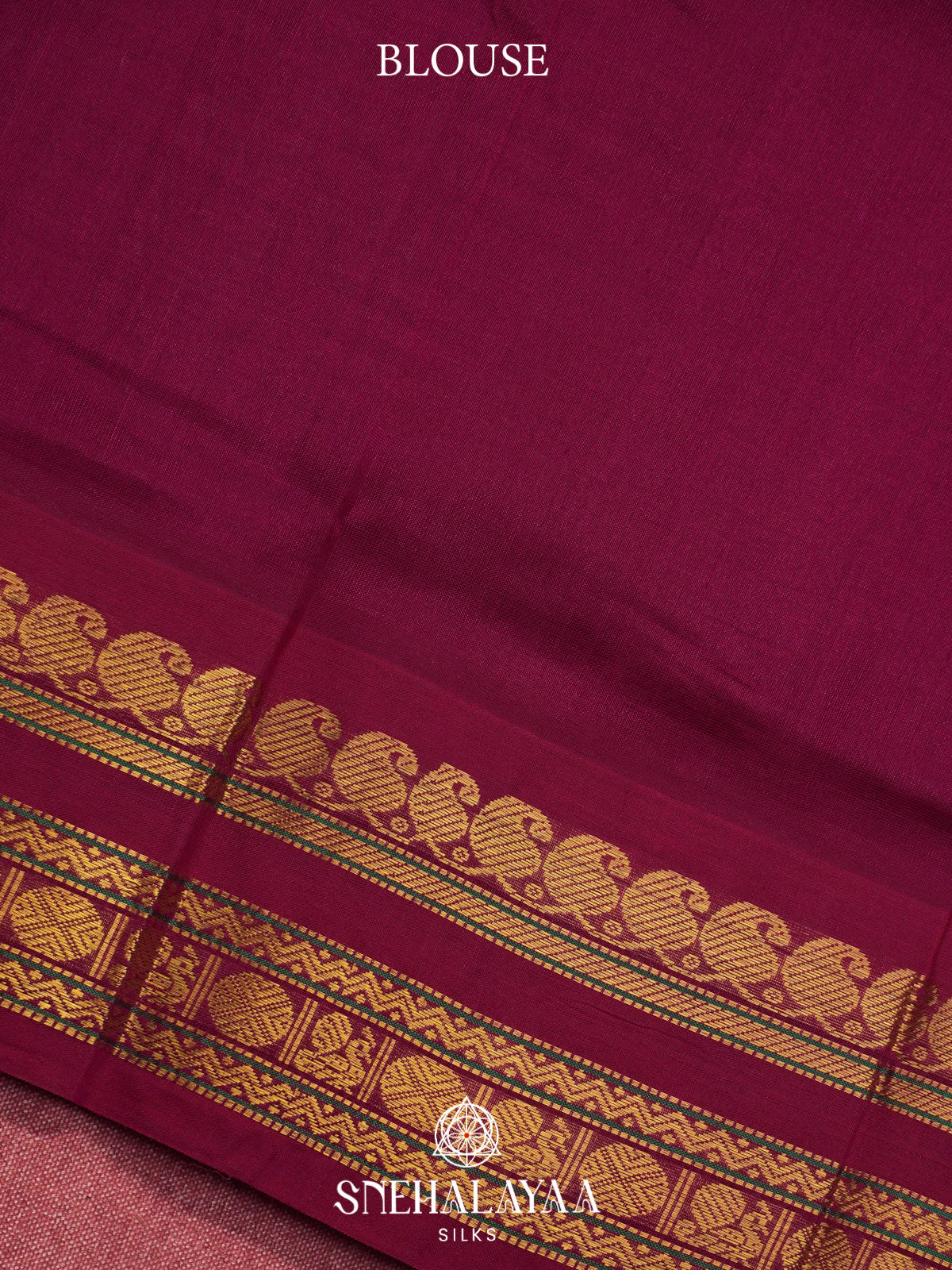 Black & White Checked Silk Cotton Saree with Magenta Zari Border