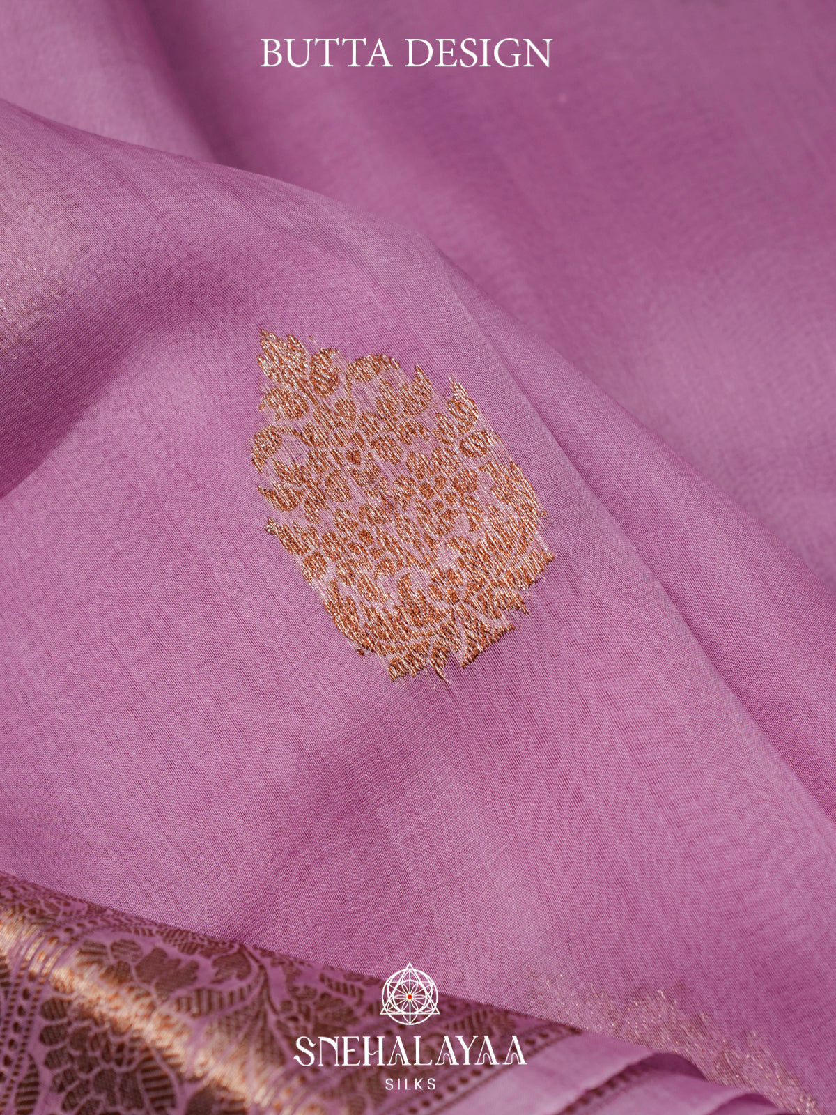 Mauve Kora Silk Saree