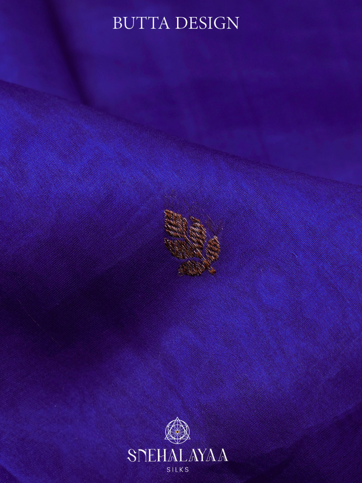 Royal Blue Kora Silk Saree