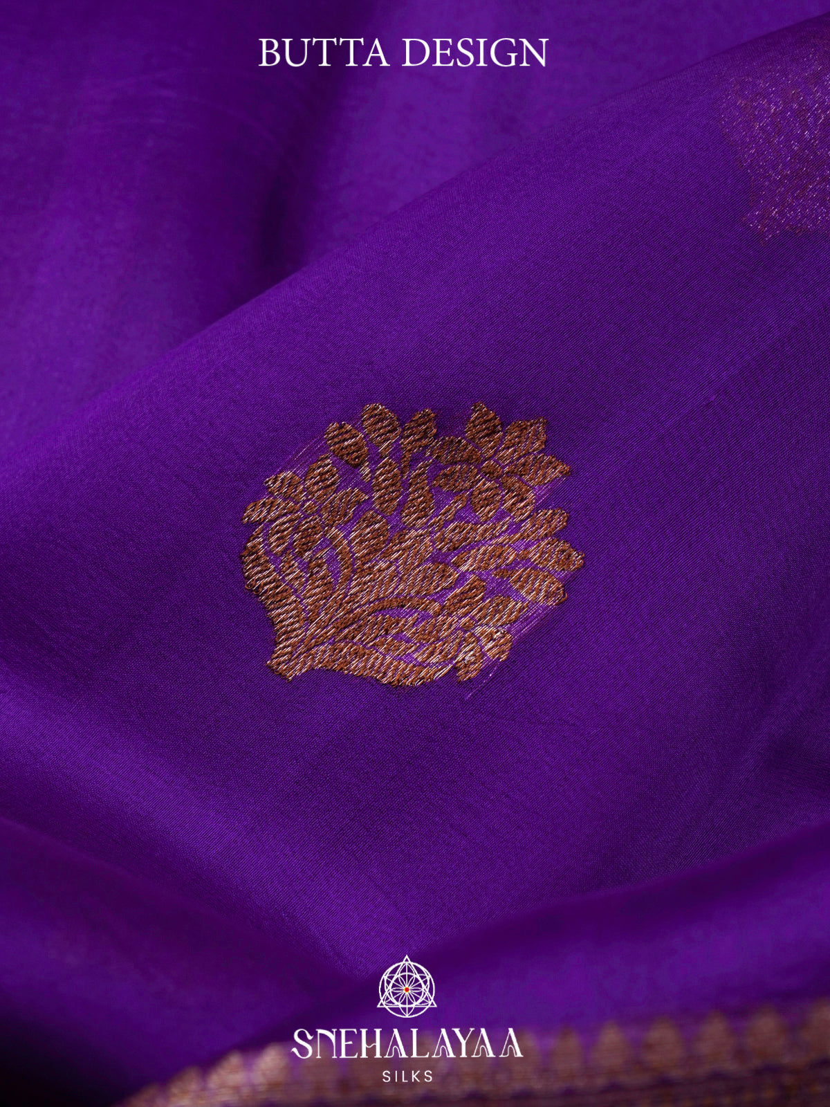 Royal Purple Kora Silk Saree