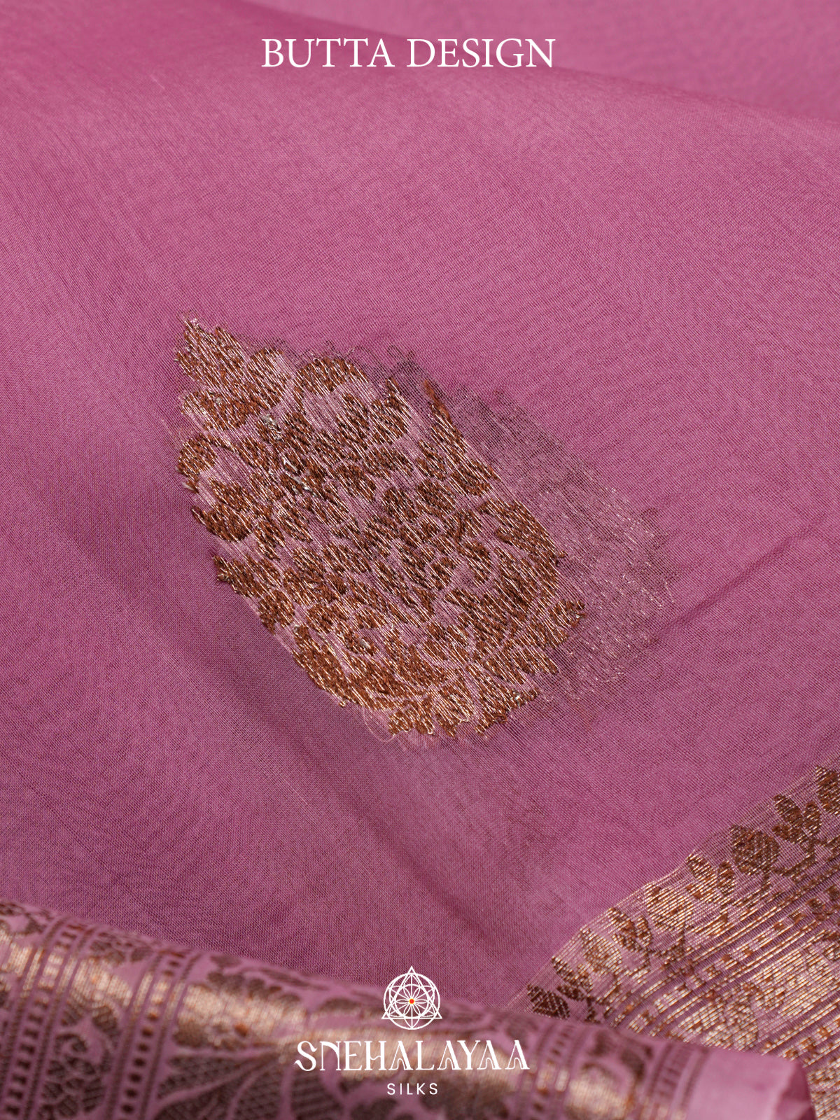 Pink Kora Silk Saree