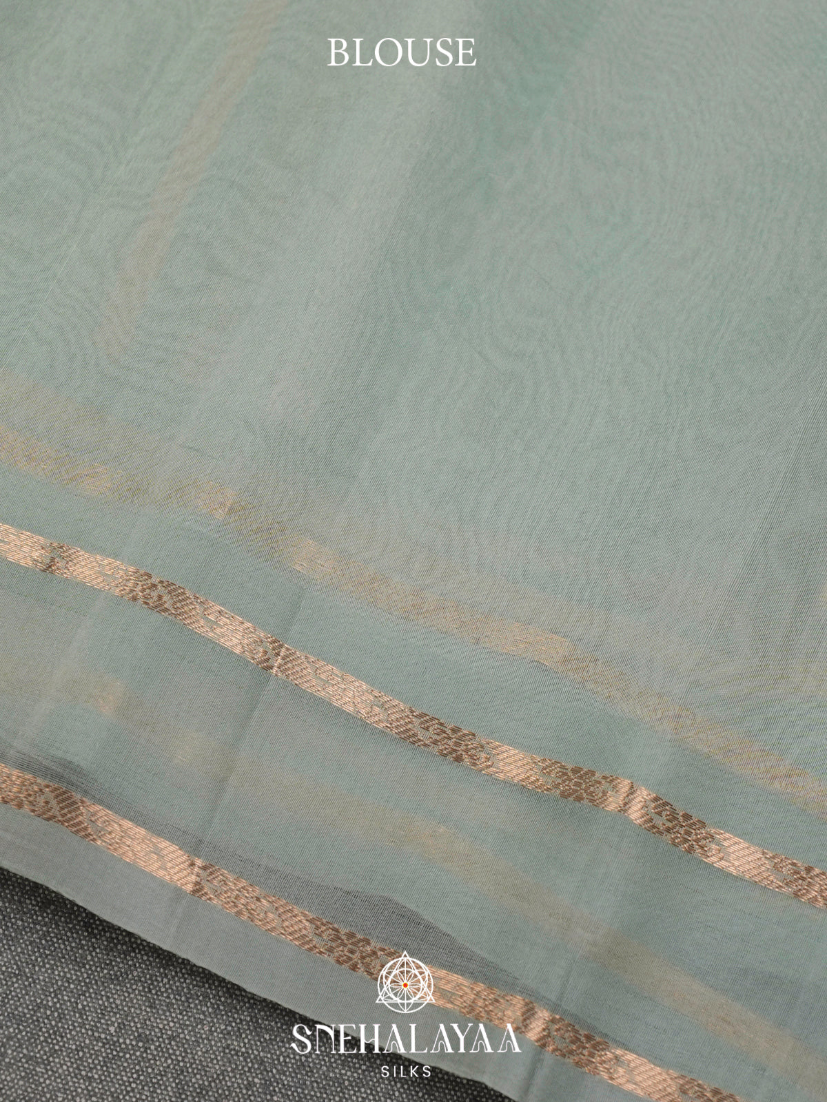 Sage Green Kora Silk Saree