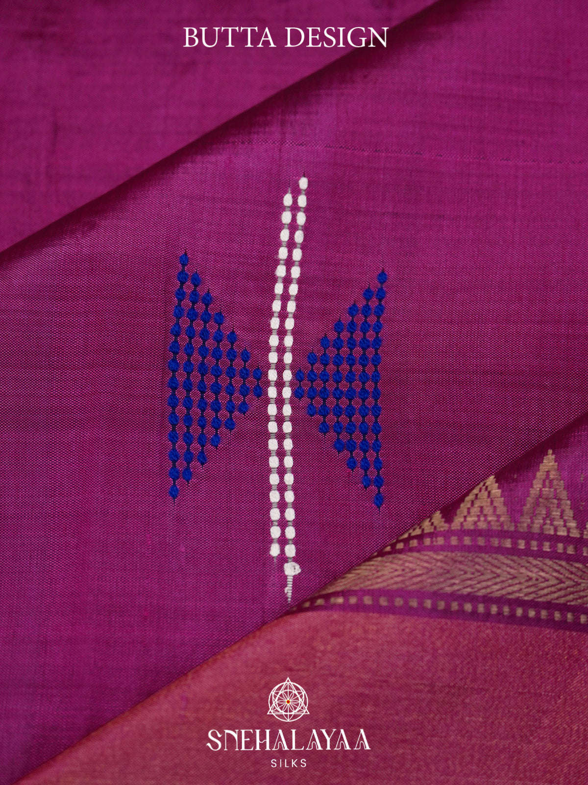 Magenta Katan Silk Saree
