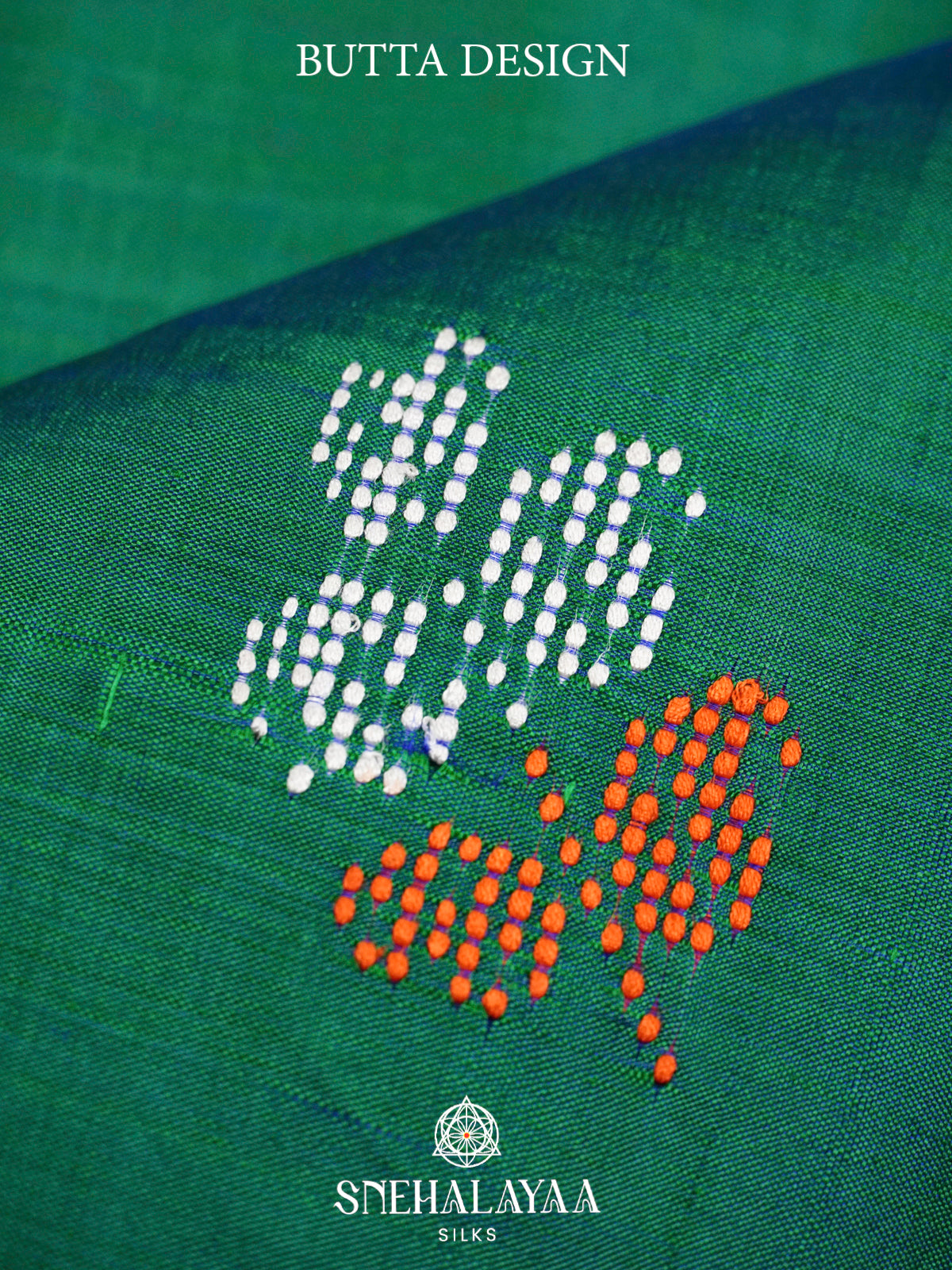 Peacock Green Katan Silk Saree