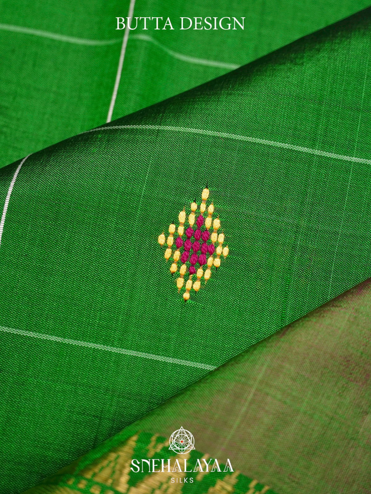 Green Katan Silk Saree