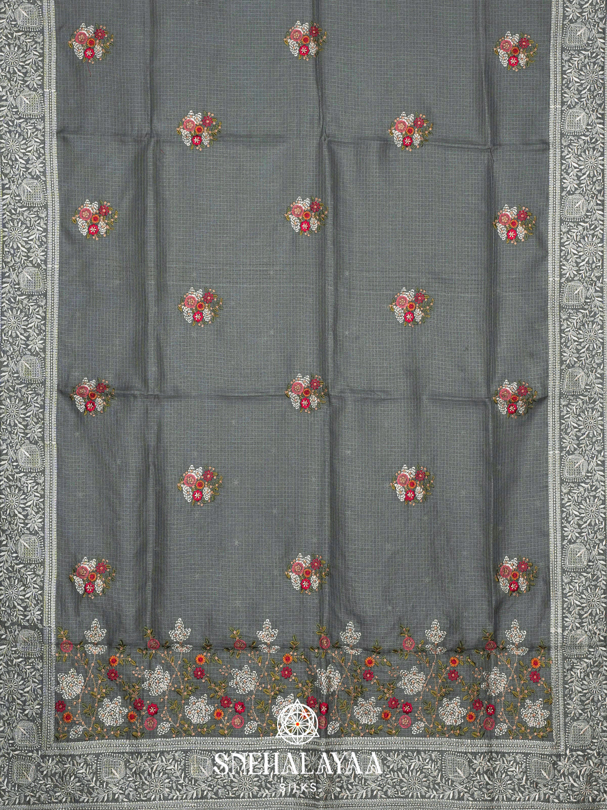 Grey Kota Saree