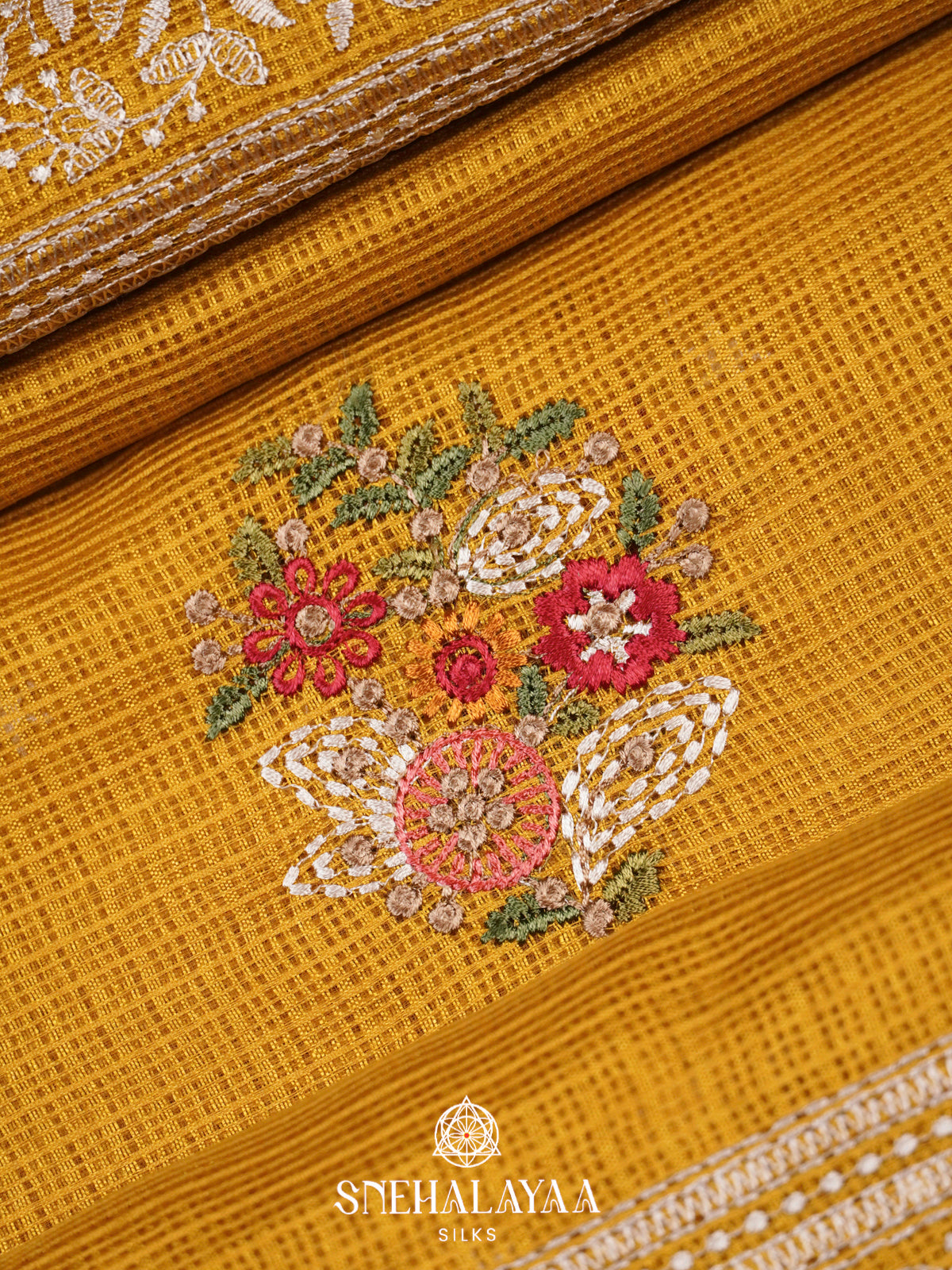 Mustard Kota Saree