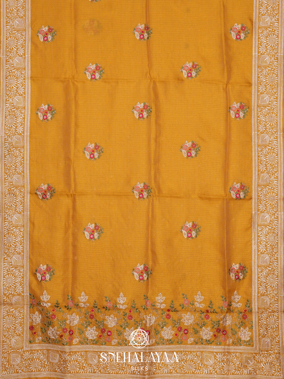 Mustard Kota Saree