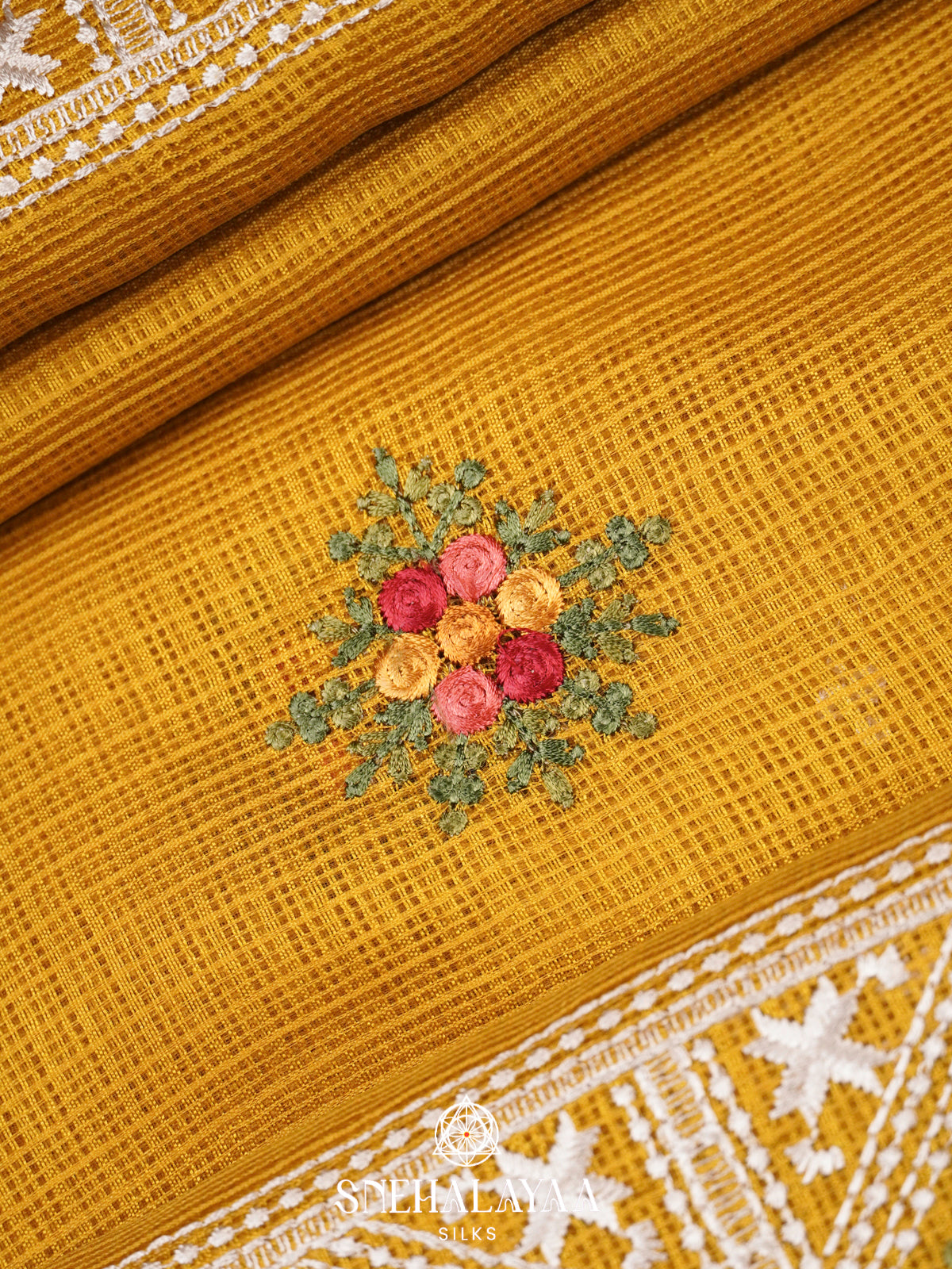 Mustard Kota Saree