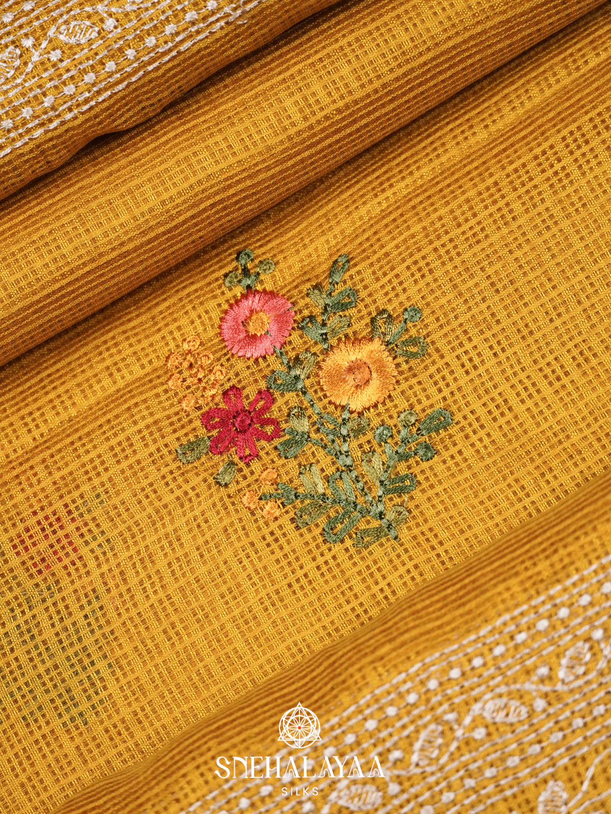 Mustard Kota Saree
