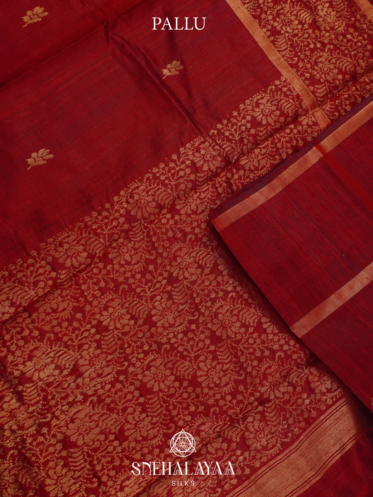 Maroon Dupion Saree