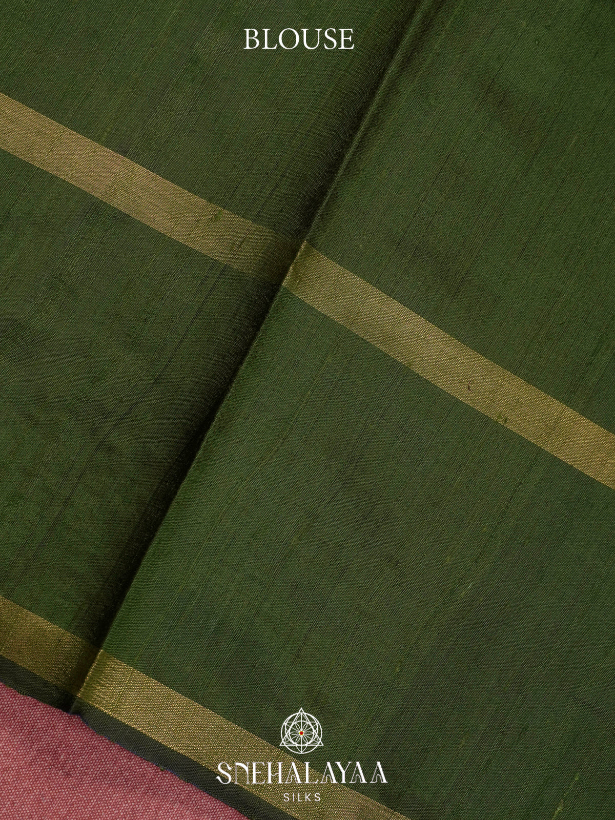 Forest Green Dupion Saree