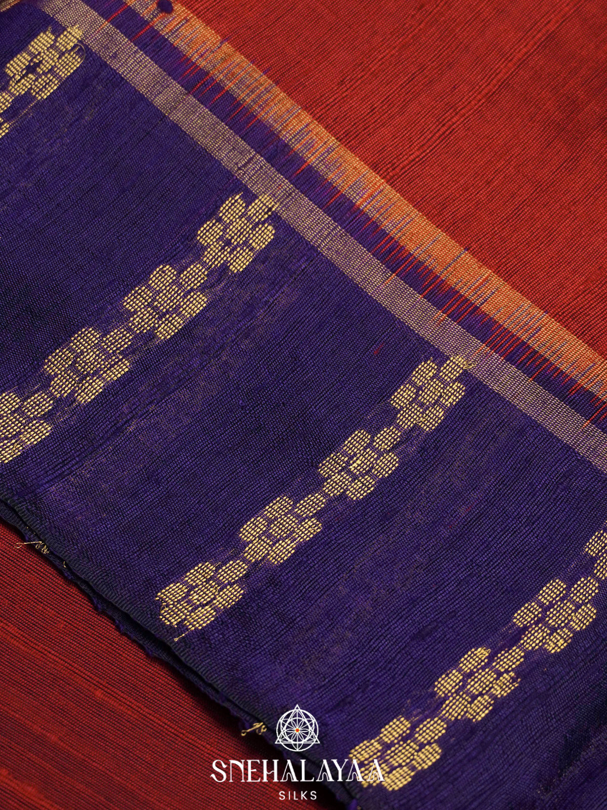 Red Dupion Silk Saree