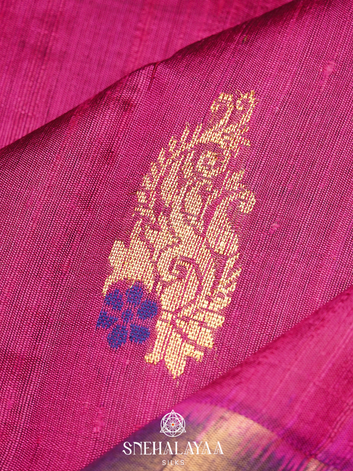 Pink Dupion Silk Saree