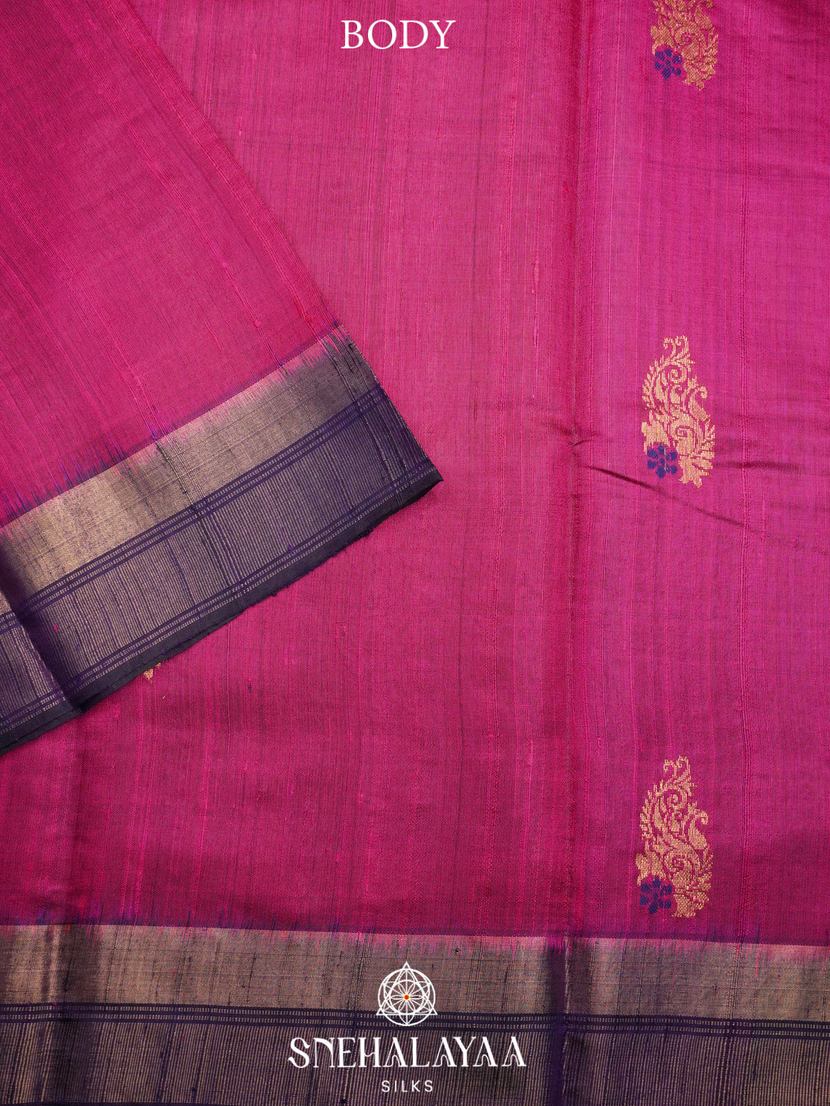 Pink Dupion Silk Saree
