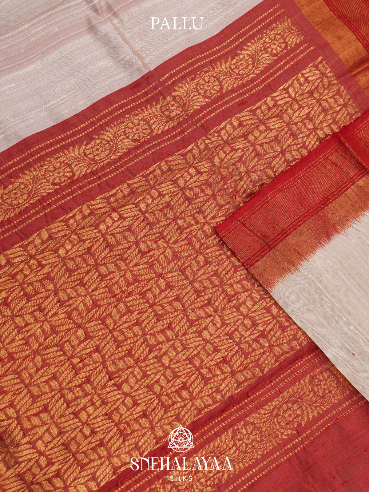 Cream Dupion Saree