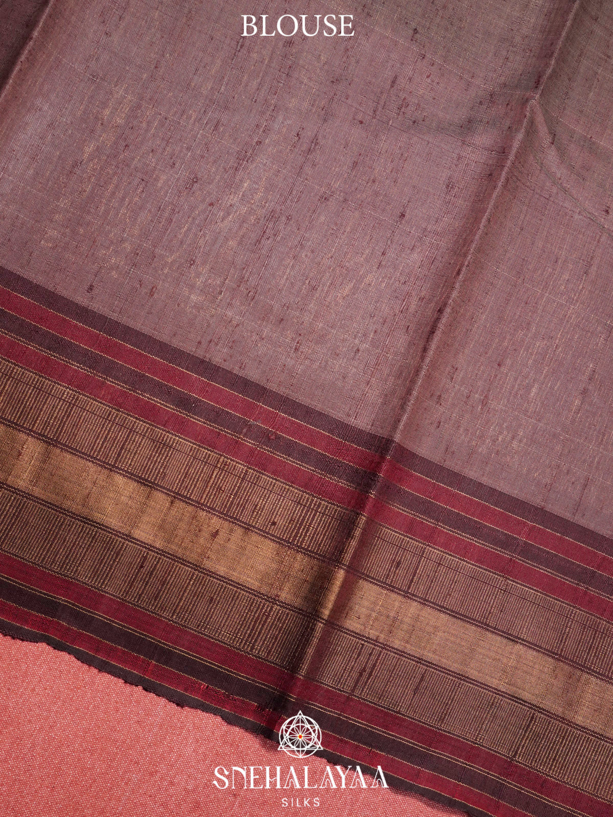 Beige Dupion Silk Saree