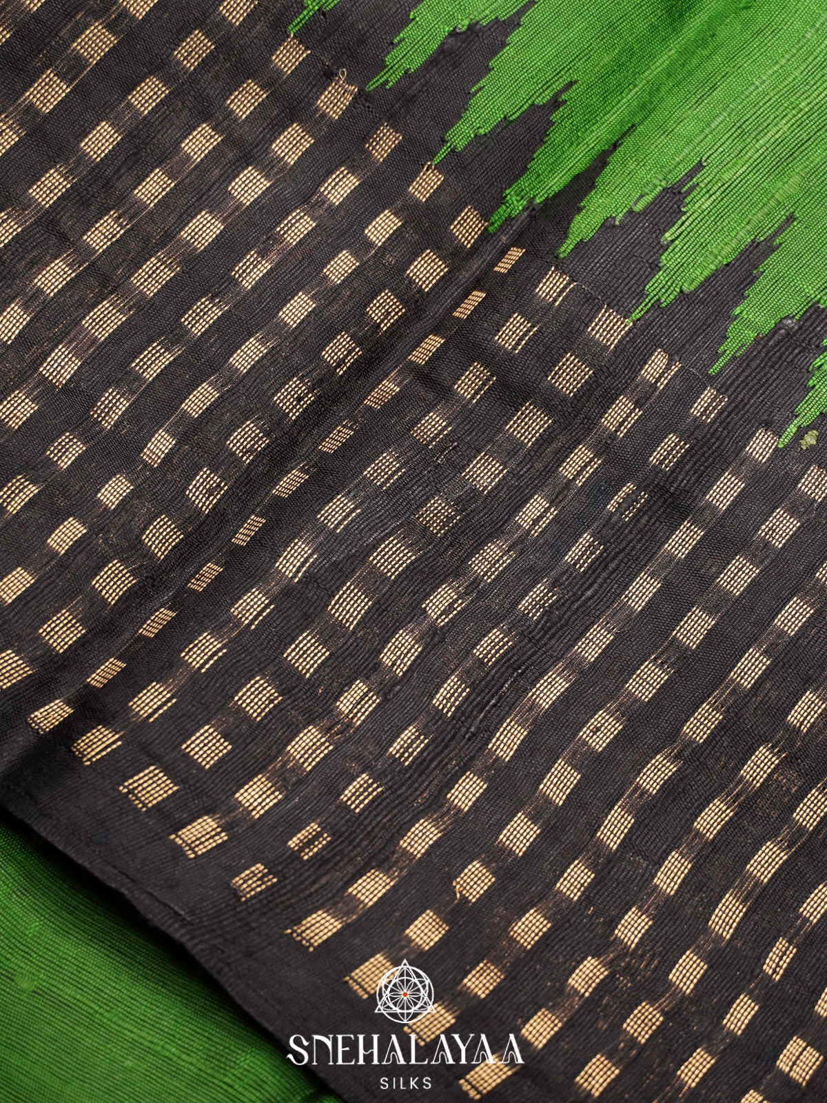 Green Dupion Silk Saree