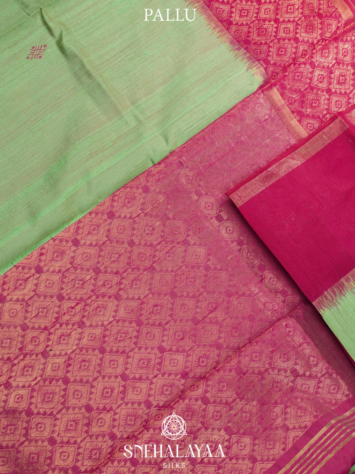 Pista Green Dupion Silk Saree
