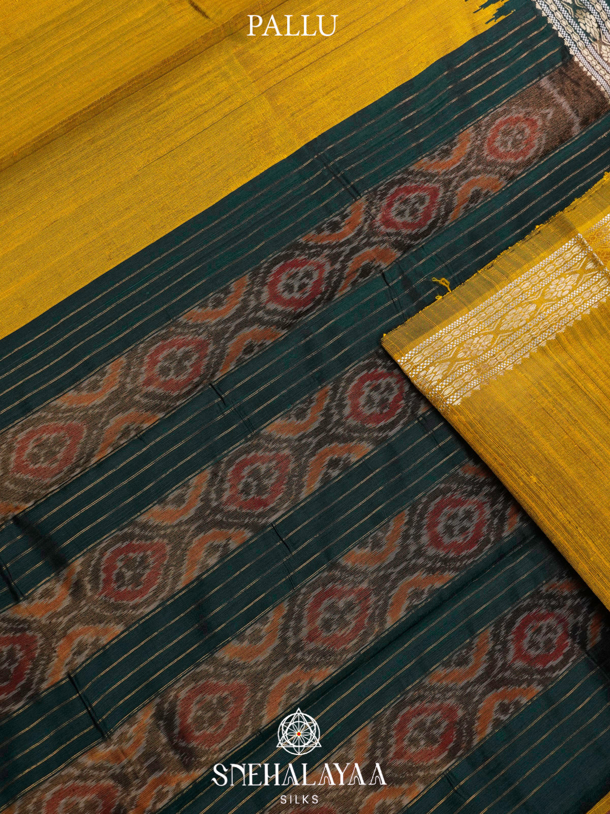 Ochre Gold Dupion Silk Saree