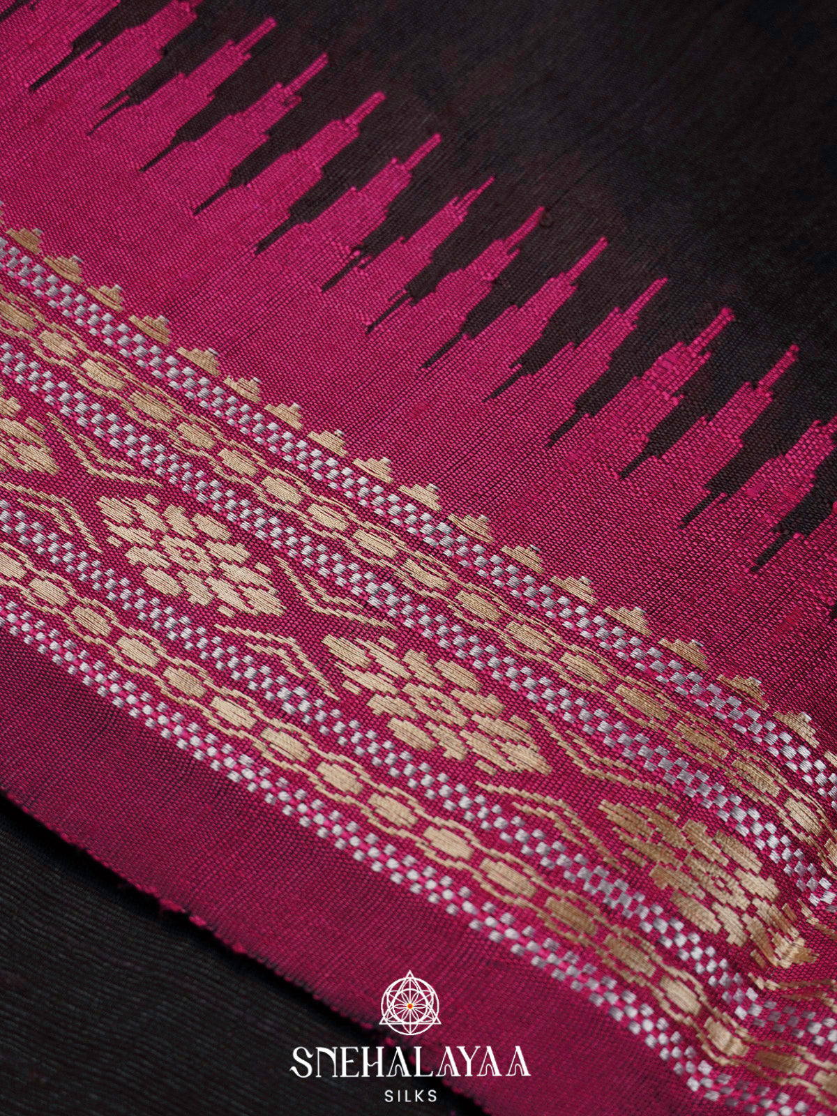 Coffee Brown Dupion Silk Saree