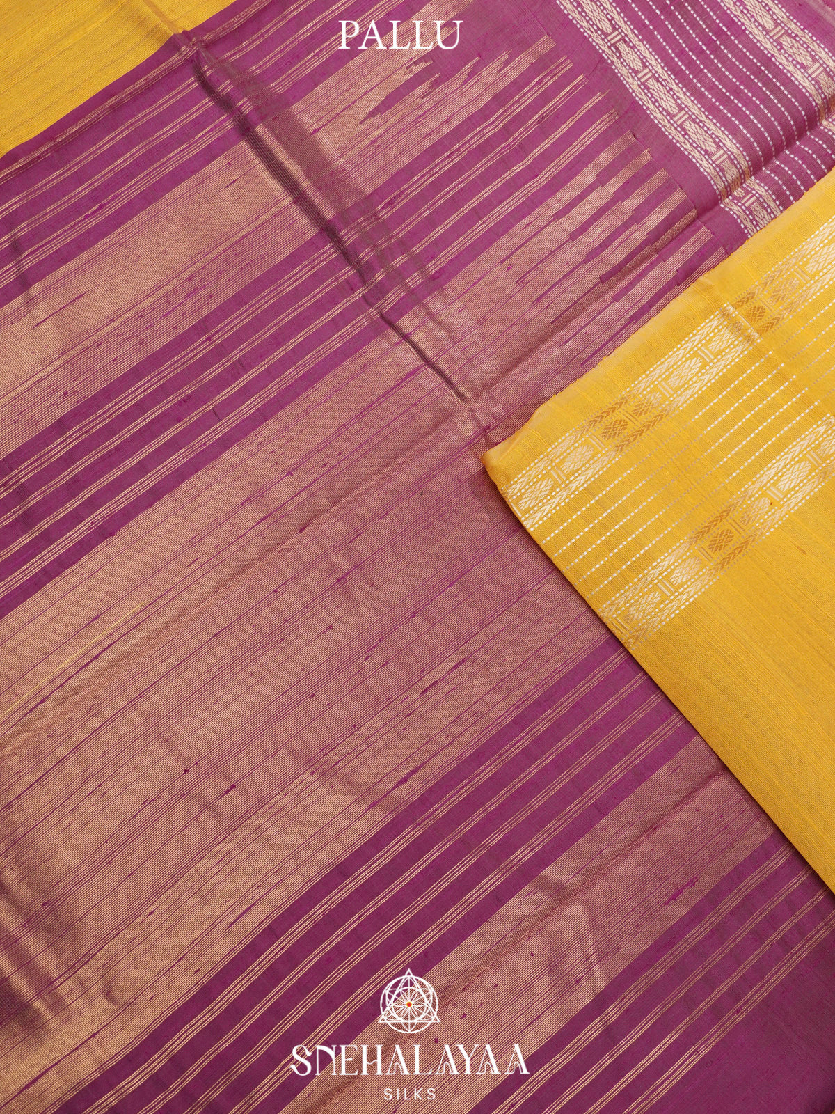 Golden Yellow Dupion Silk Saree