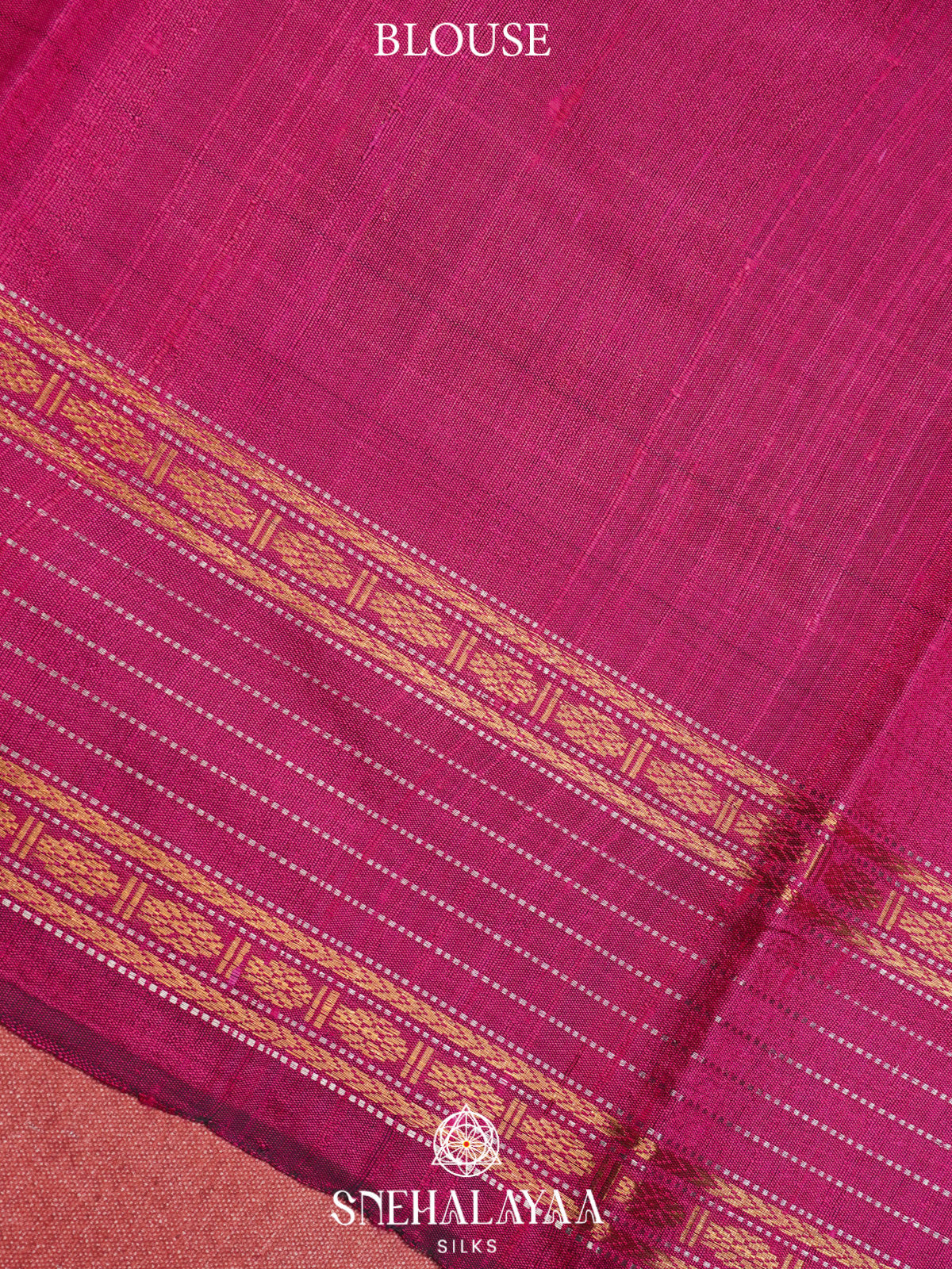 Brown Dupion Silk Saree