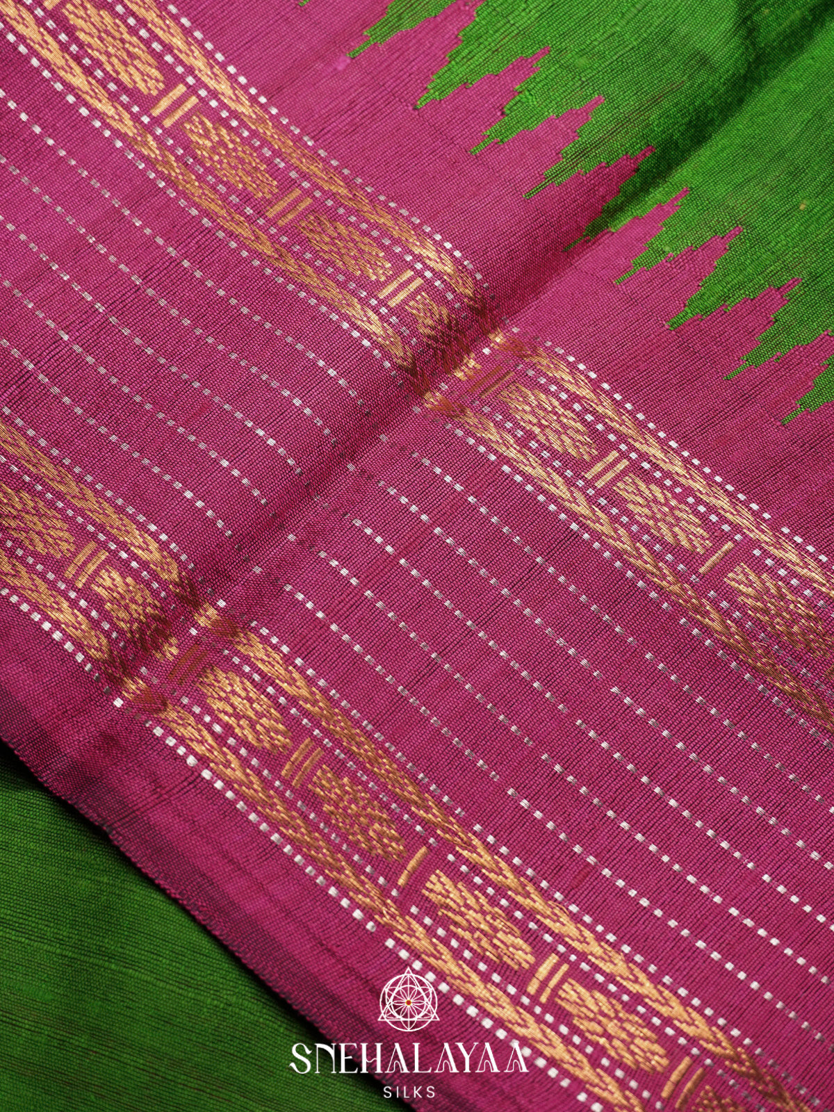 Green Dupion Silk Saree