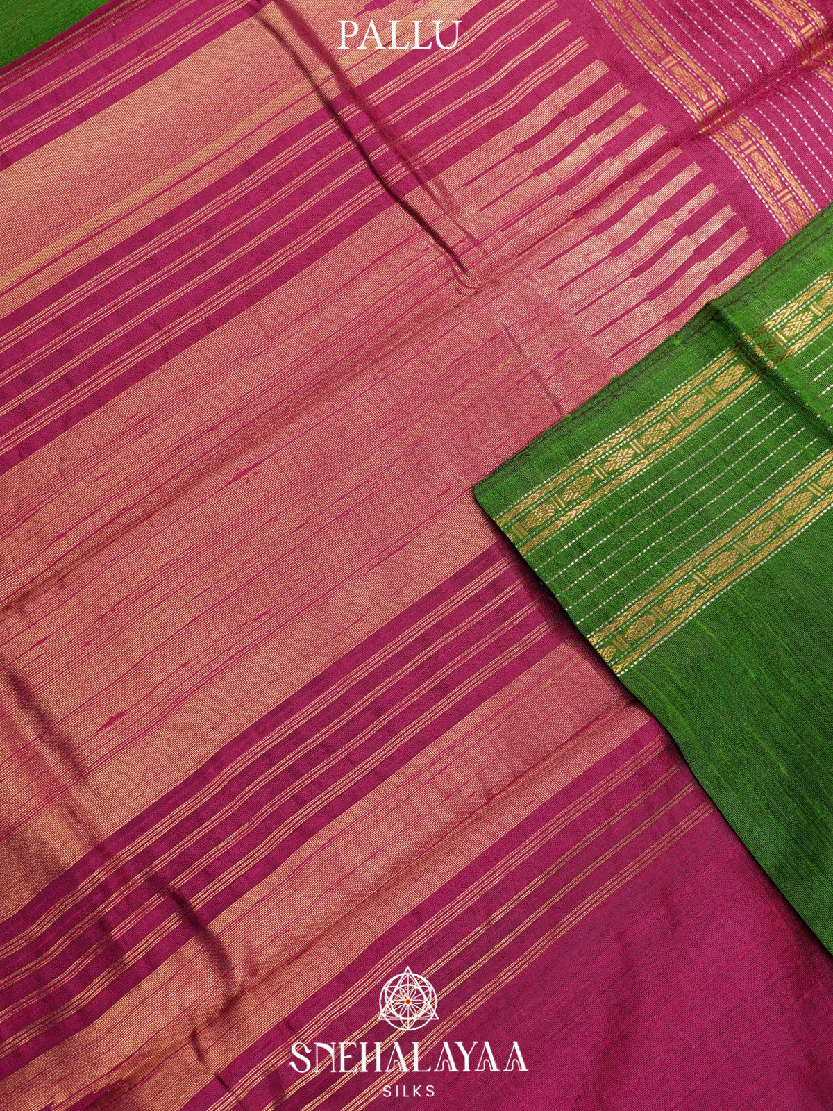 Green Dupion Silk Saree