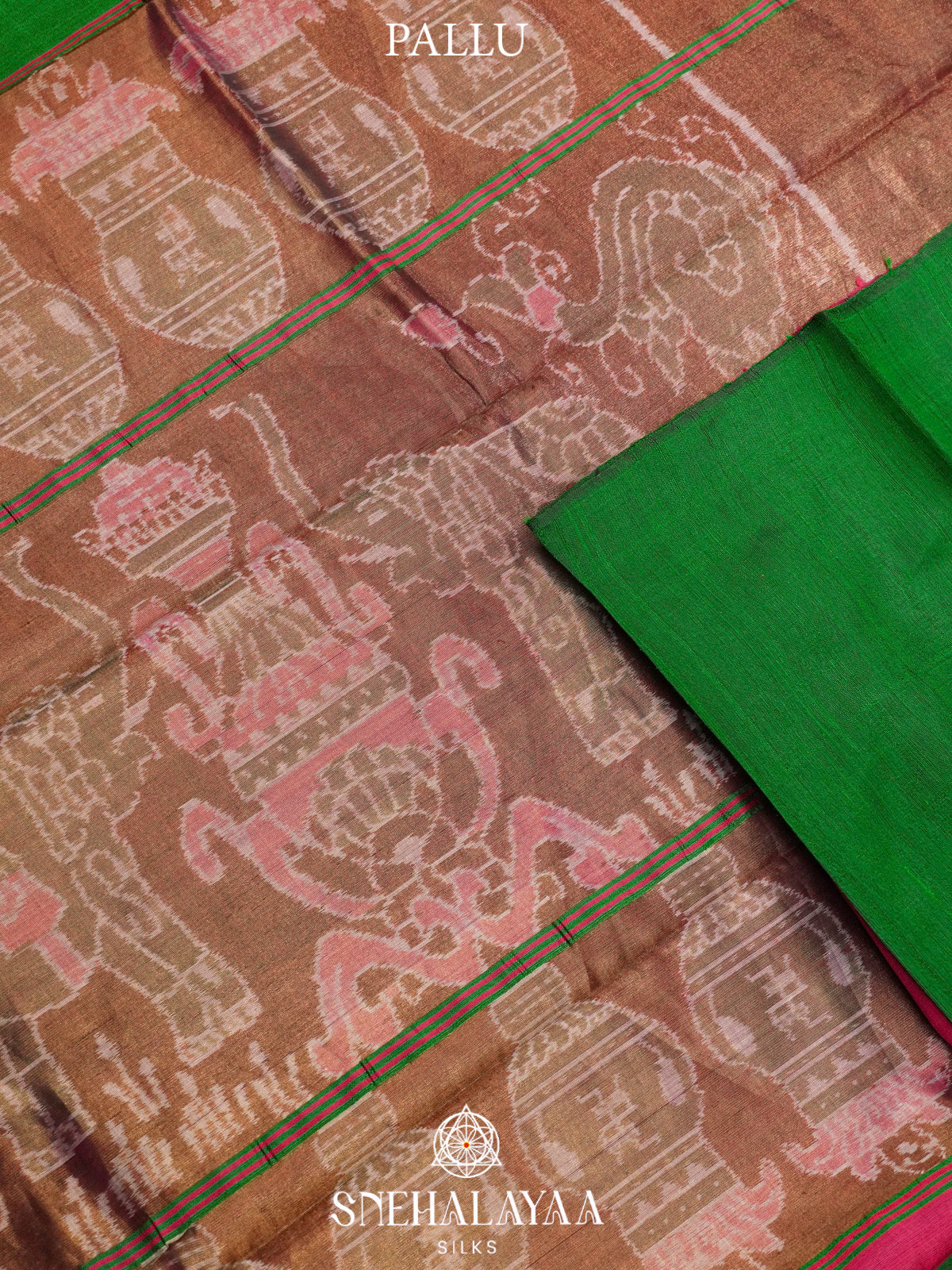 Green Dupion Silk Saree