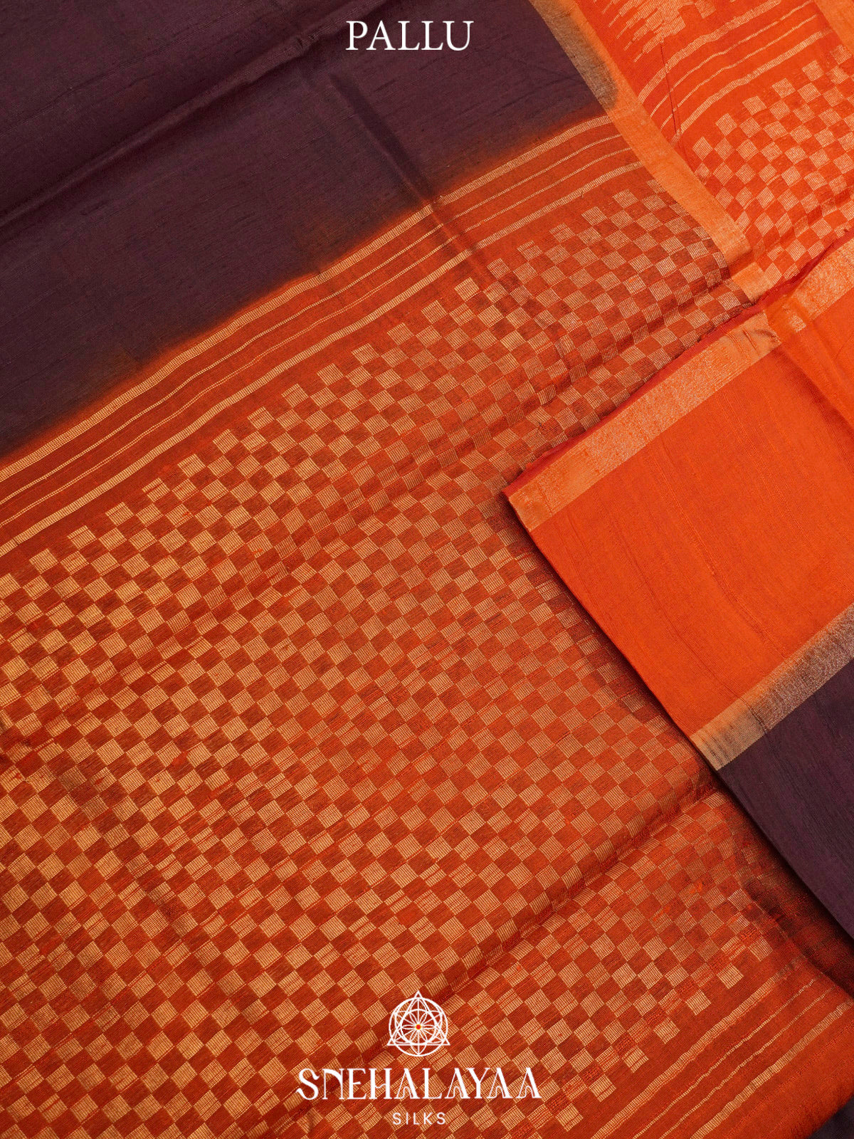 Plum Dupion Silk Saree