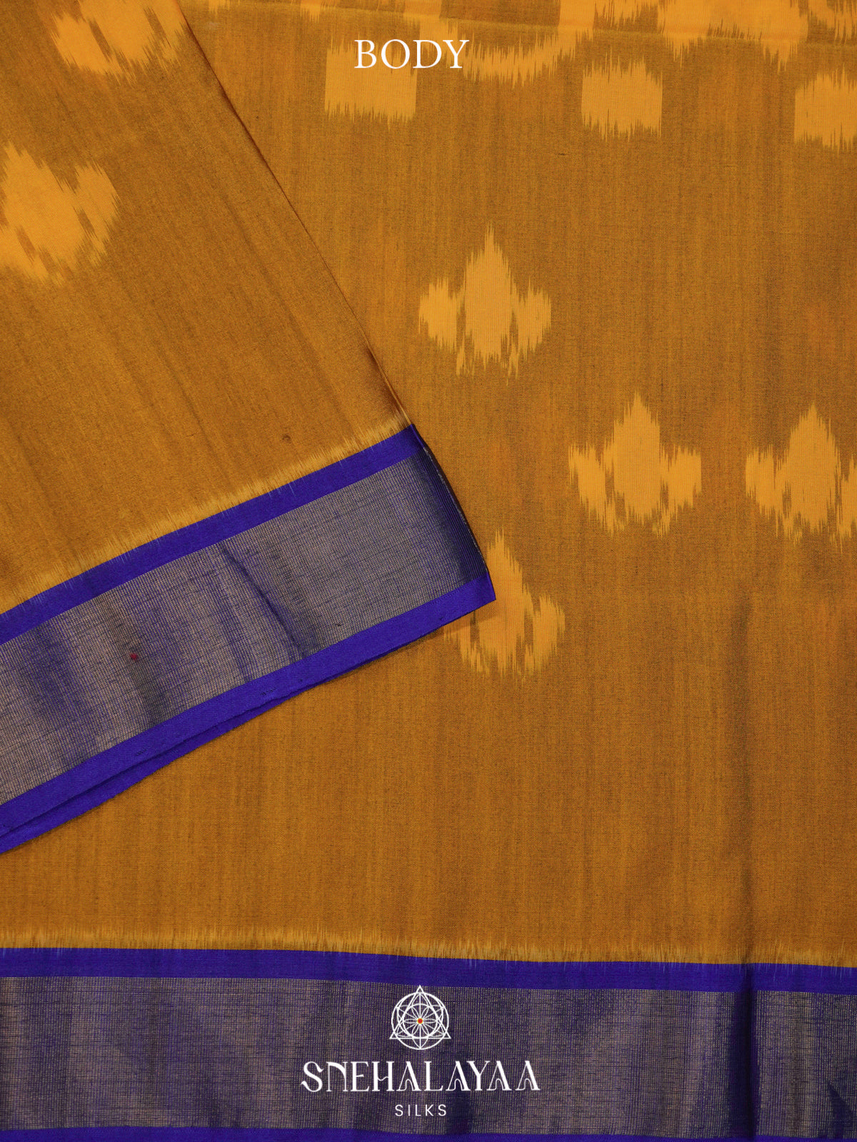 Olive Green Ikat Silk Cotton Saree