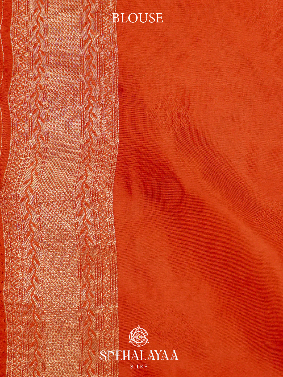 Bright Orange Semi Pochampally Saree with Multicolour Traditional Ikkat Weave