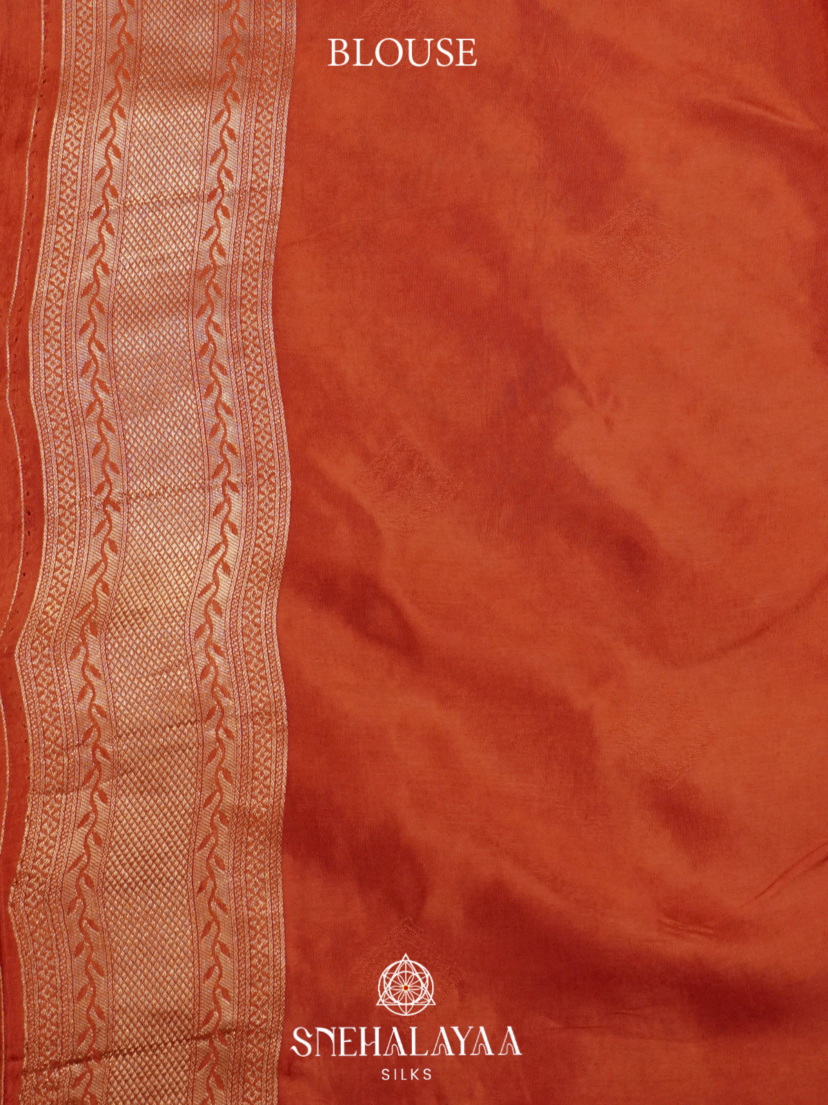 Rust Orange Semi Pochampally Saree with Multicolour Traditional Ikkat Weave