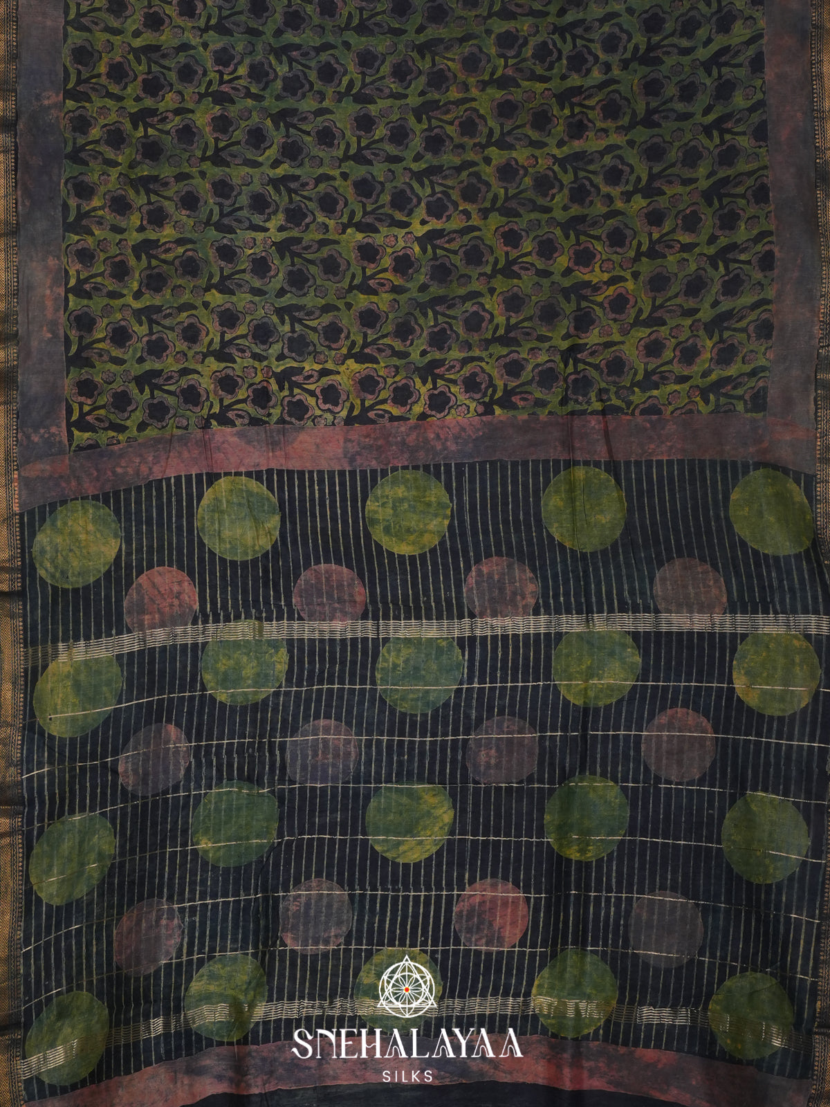 Multicolour Chanderi Saree