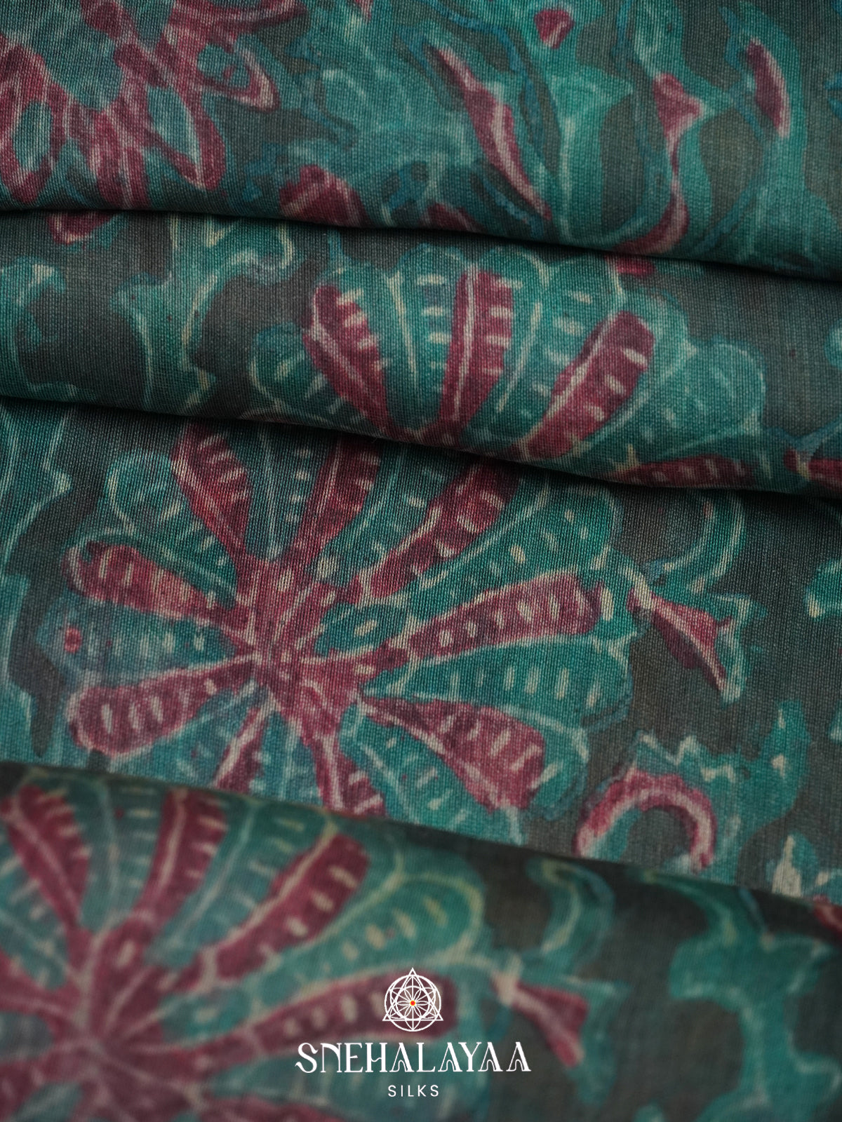 Forest Green Chanderi Saree