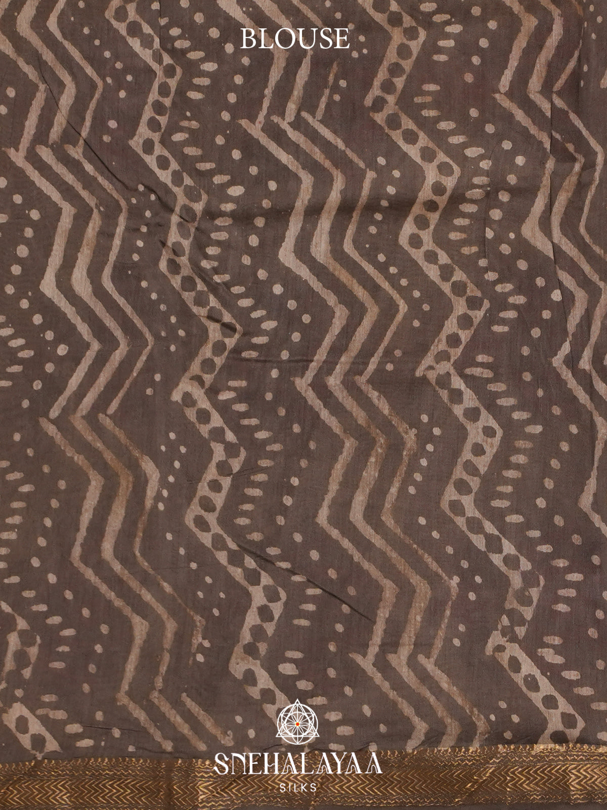 Brown Chanderi Saree