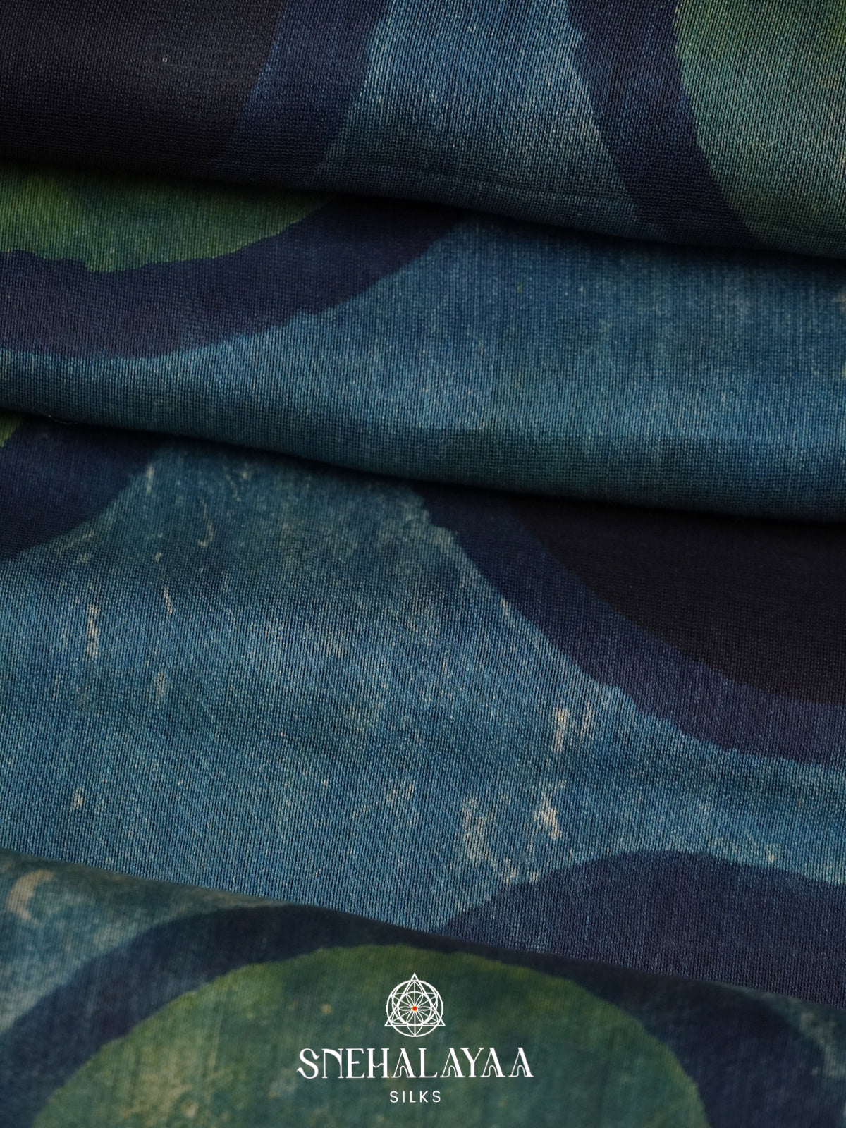 Blue Chanderi Saree