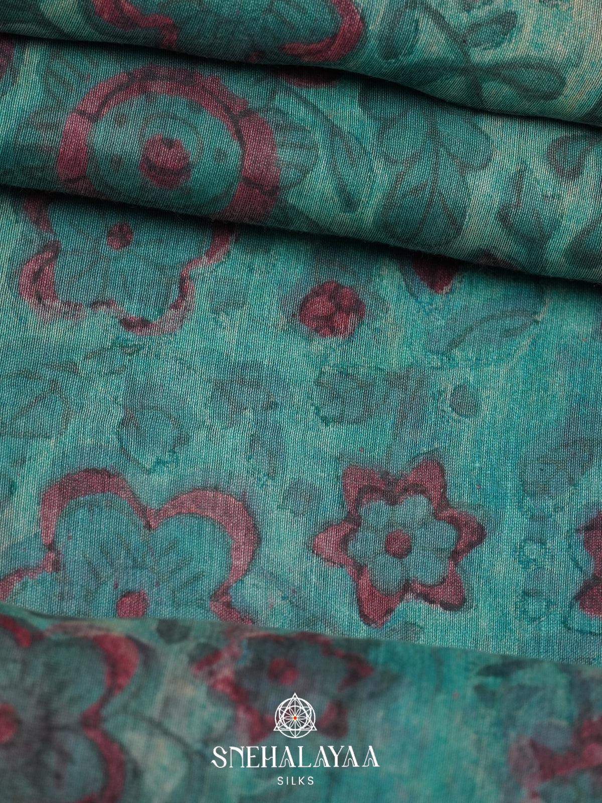 Teal Green Chanderi Saree