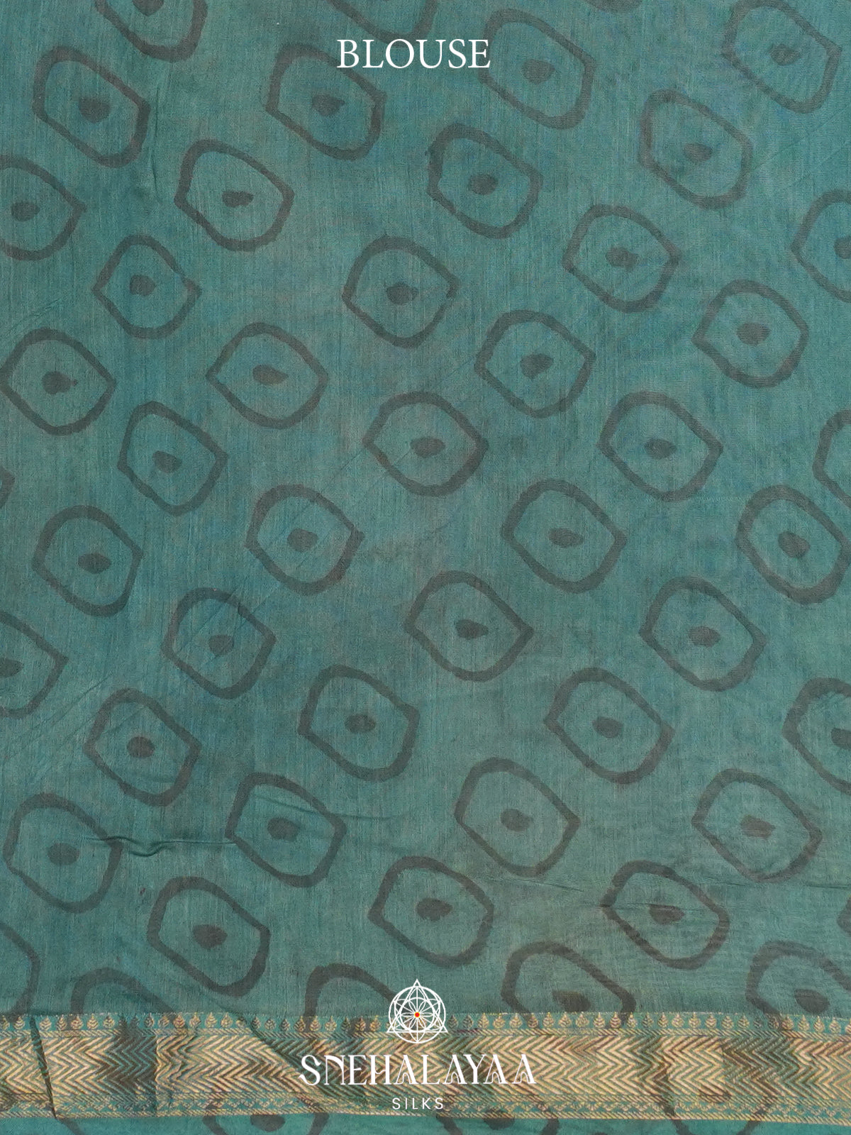 Teal Green Chanderi Saree