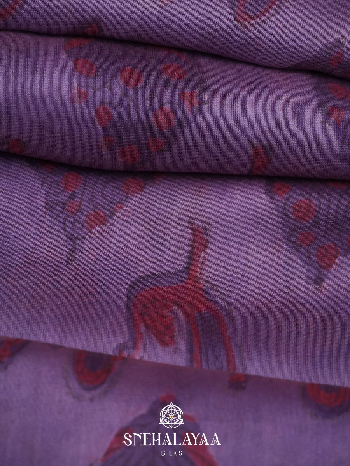 Purple Chanderi Saree