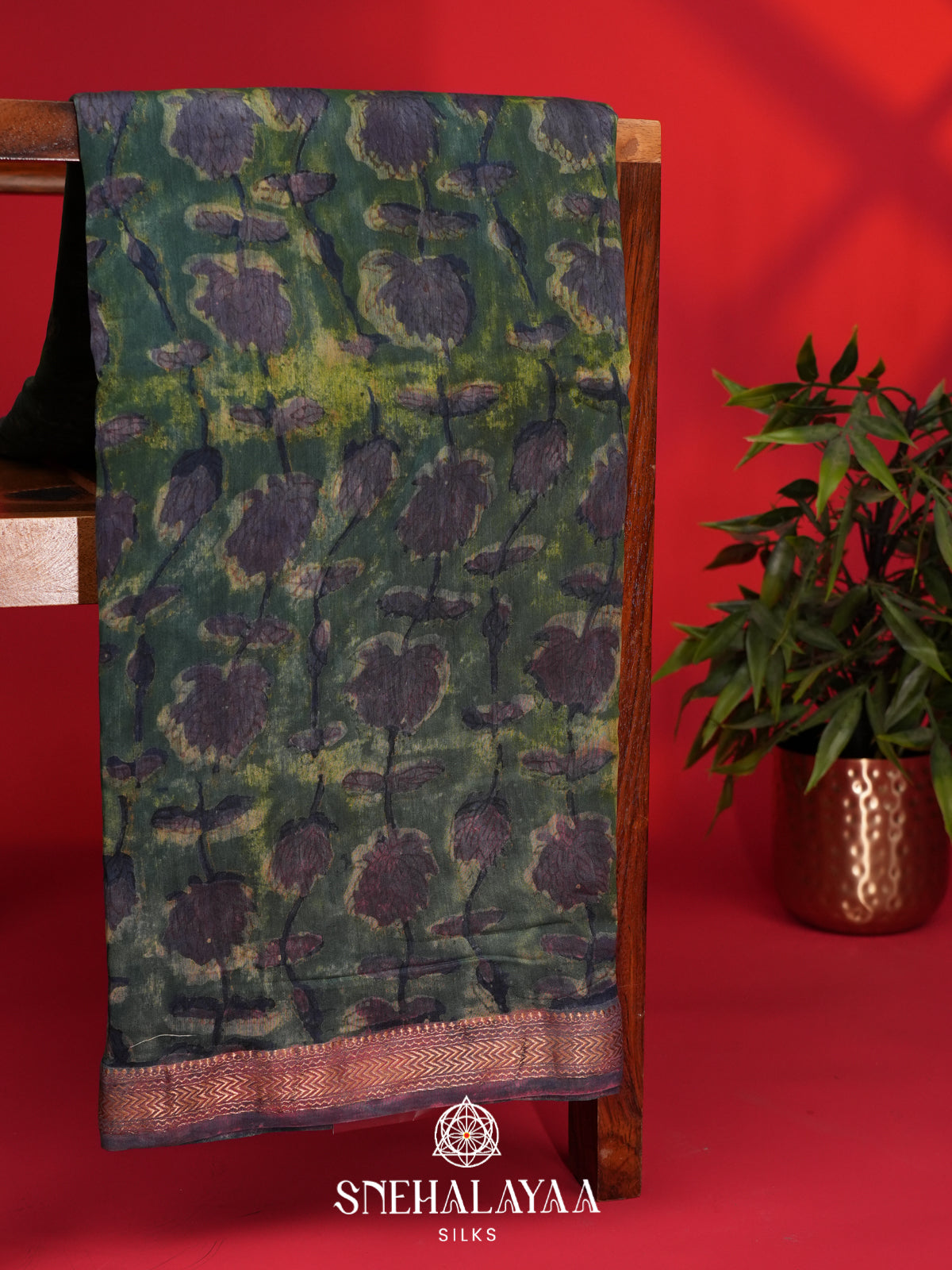 Multicolour Chanderi Saree