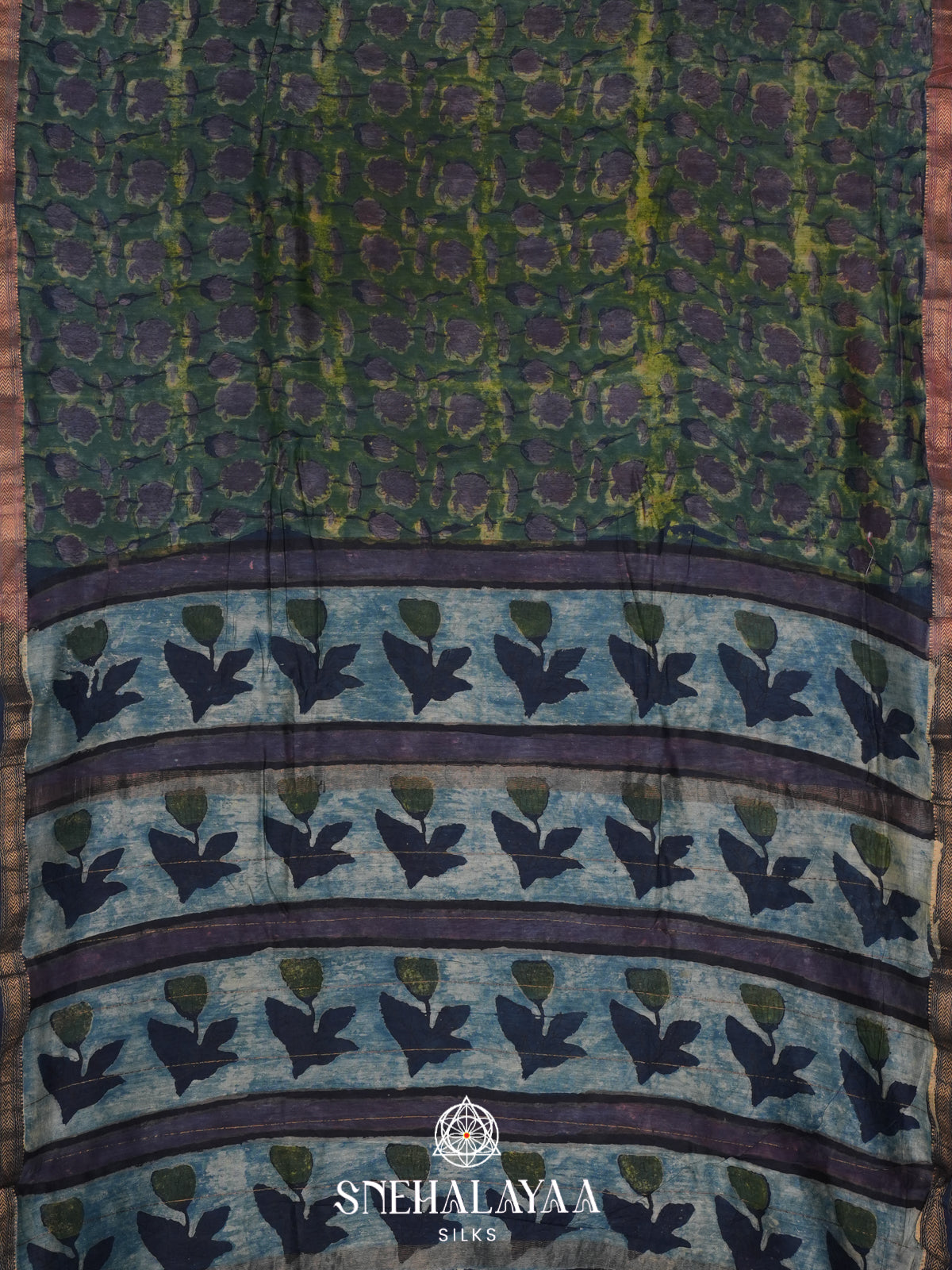 Multicolour Chanderi Saree