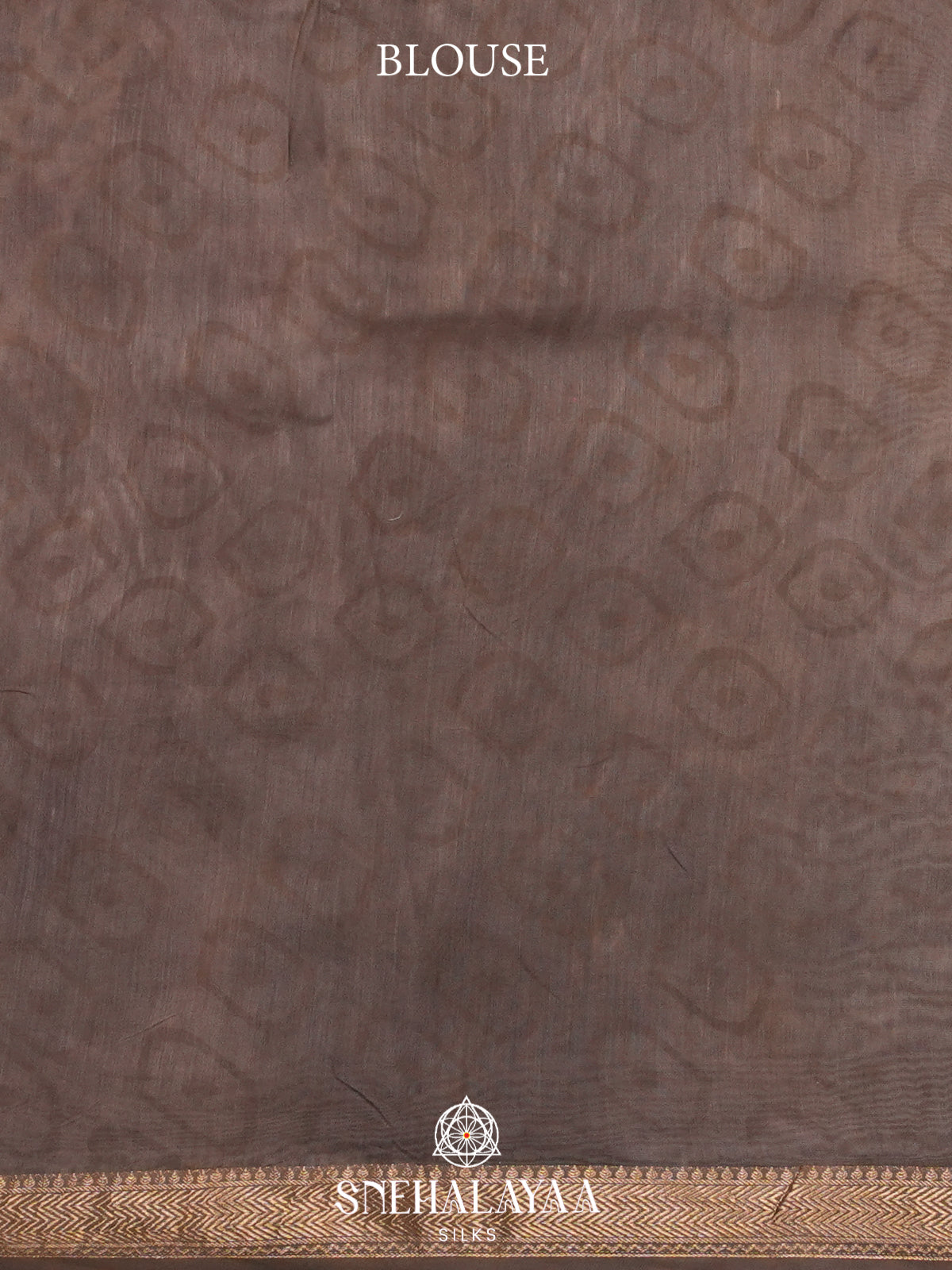 Pale Brown Chanderi Saree