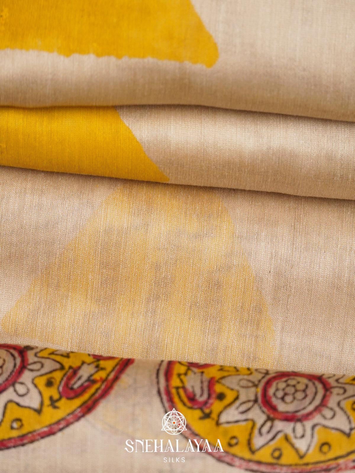 Cream Chanderi Saree