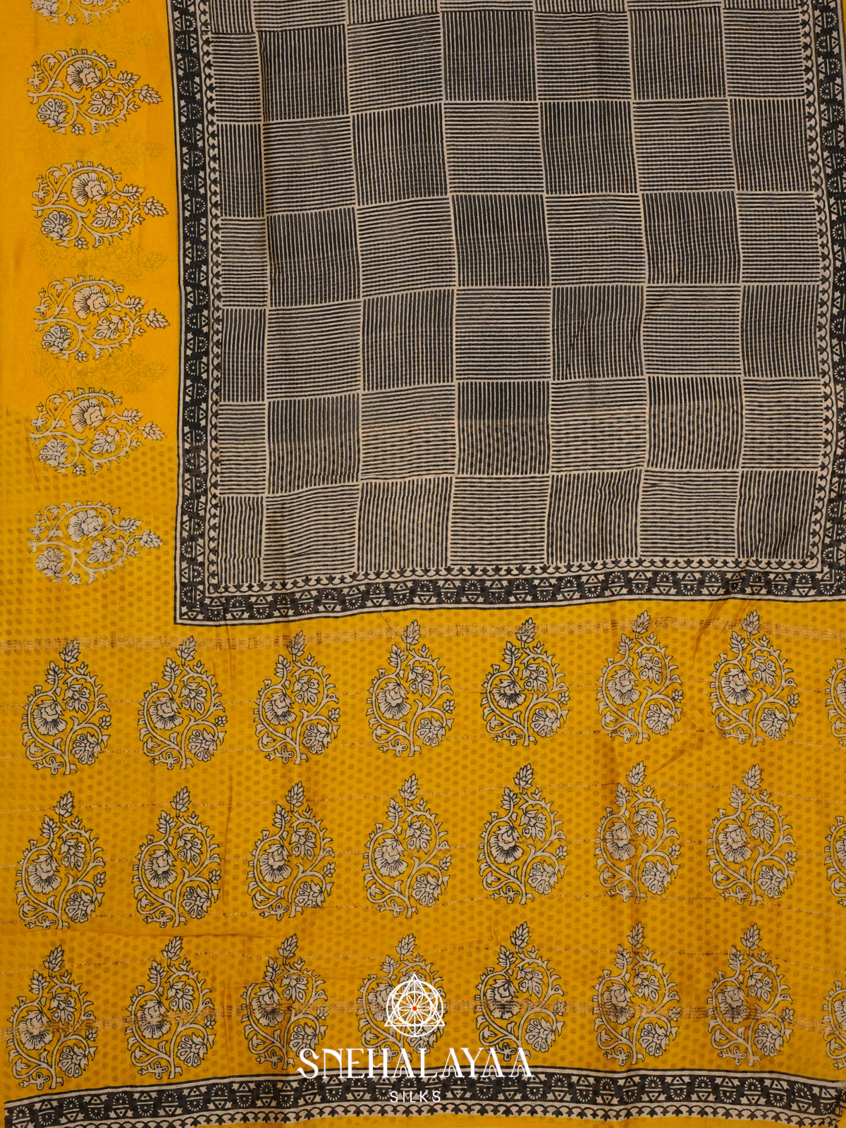 Beige Chanderi Saree