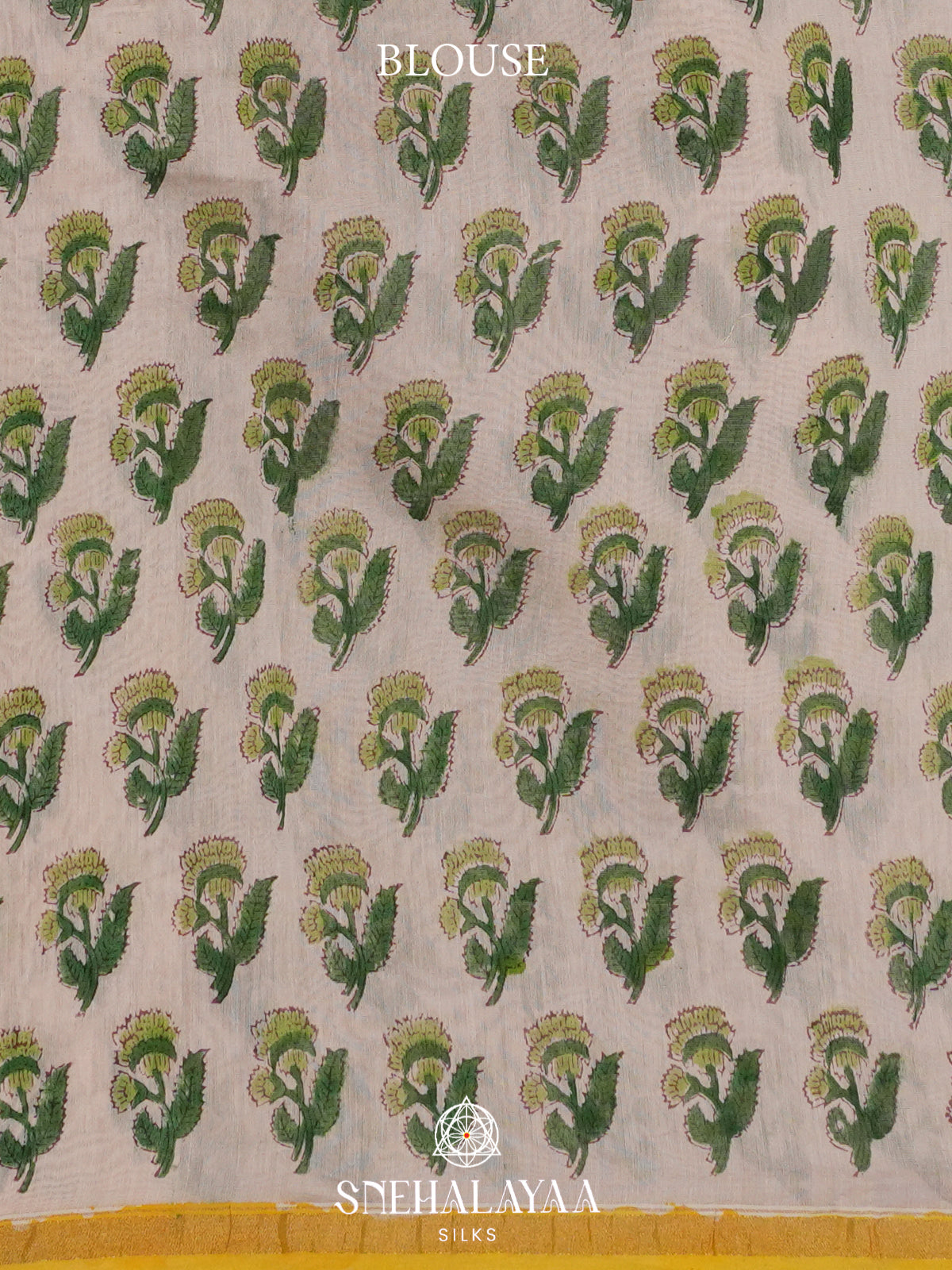 Yellow Chanderi Saree