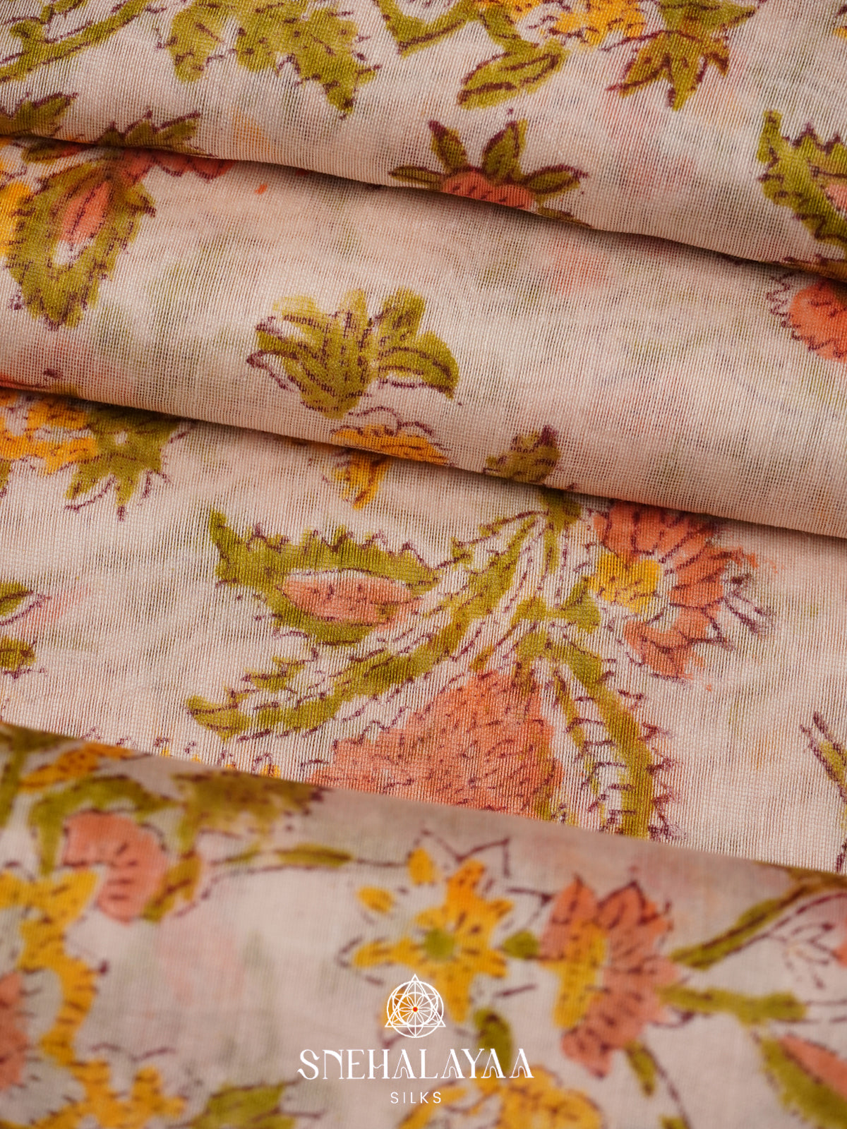 Cream Chanderi Saree