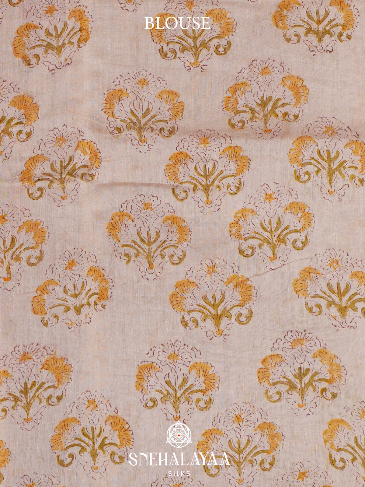 Cream Chanderi Saree